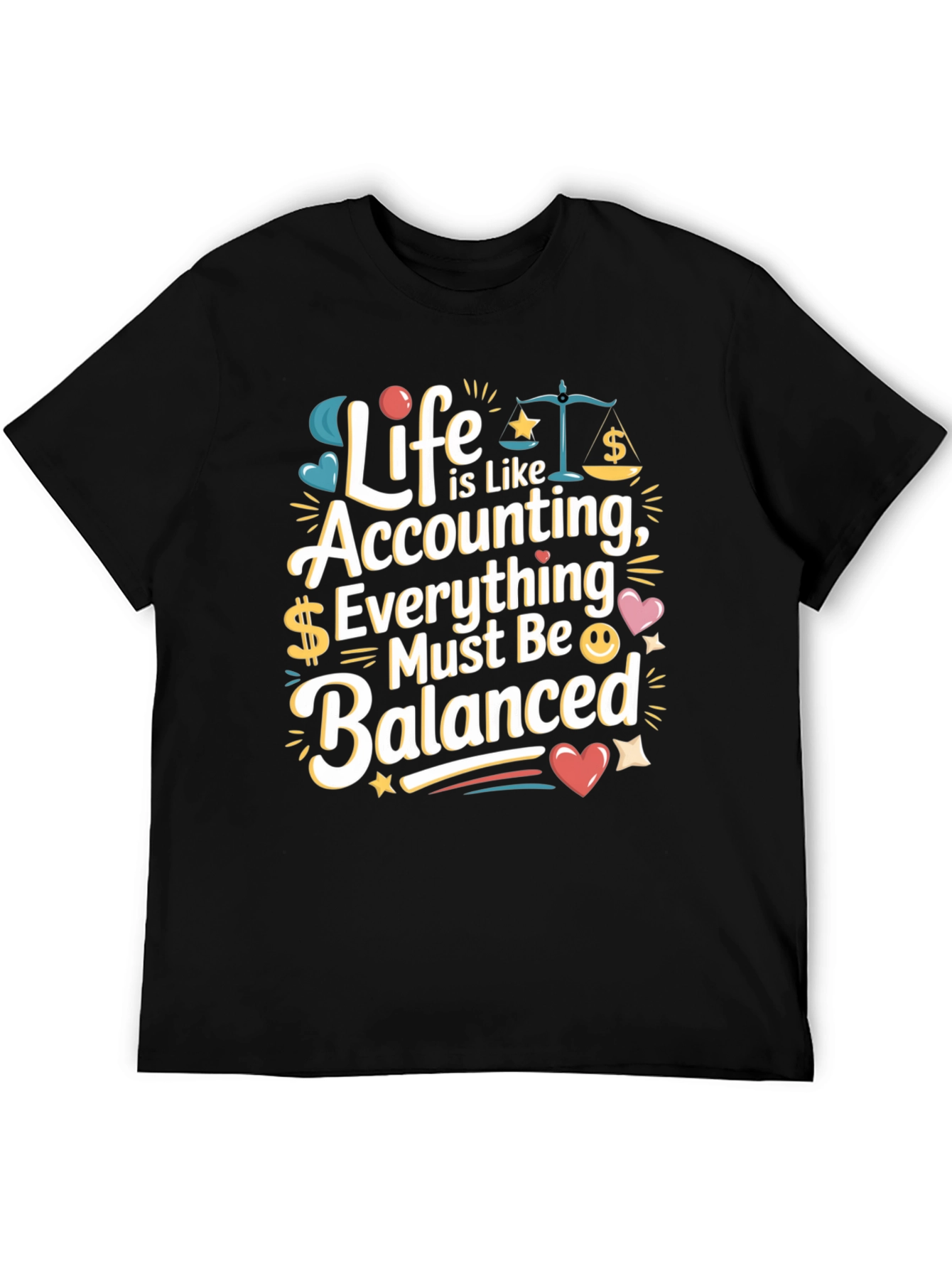 Accounting Life T-Shirt - Balanced Bookkeeping Tee