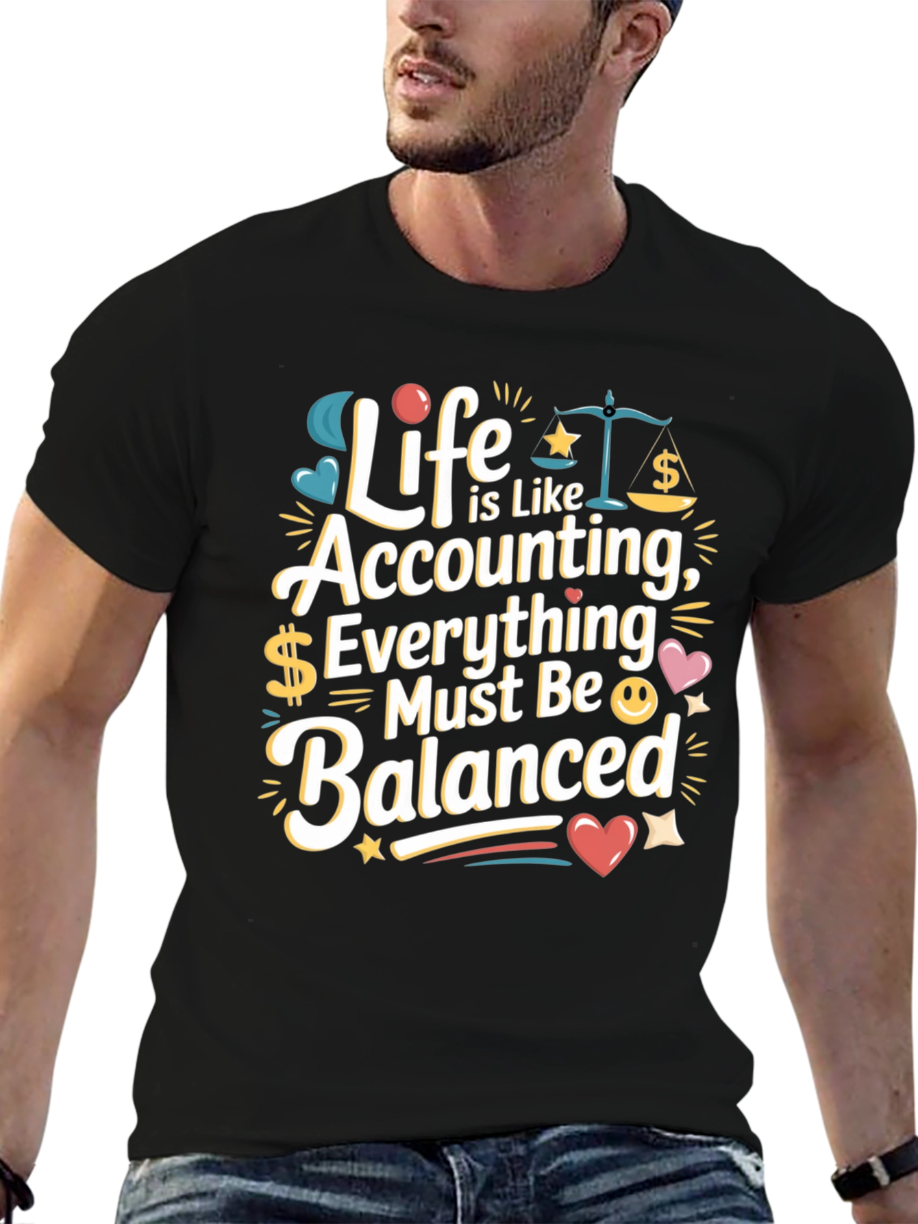 Accounting Life T-Shirt - Balanced Bookkeeping Tee