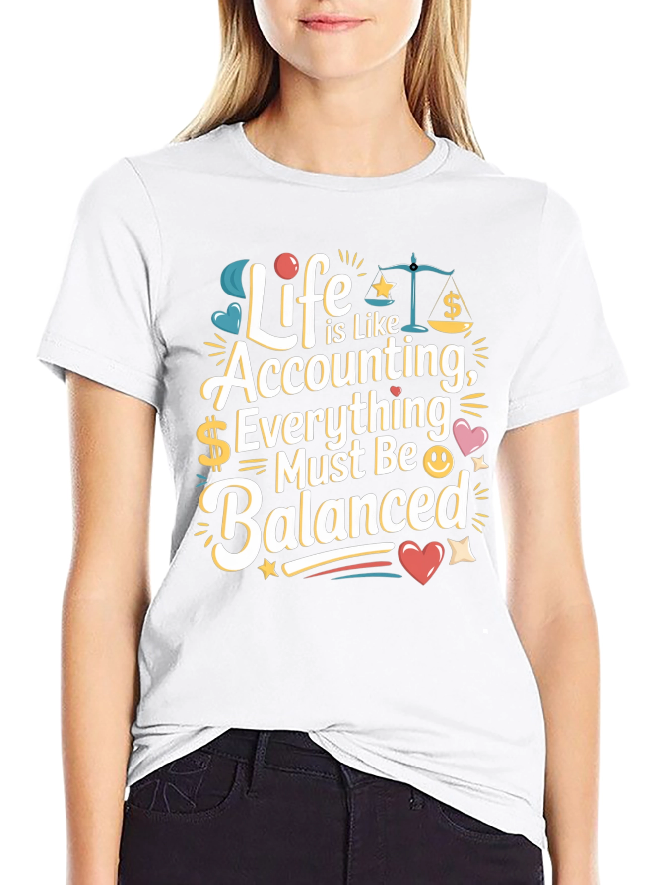Accounting Life T-Shirt - Balanced Bookkeeping Tee