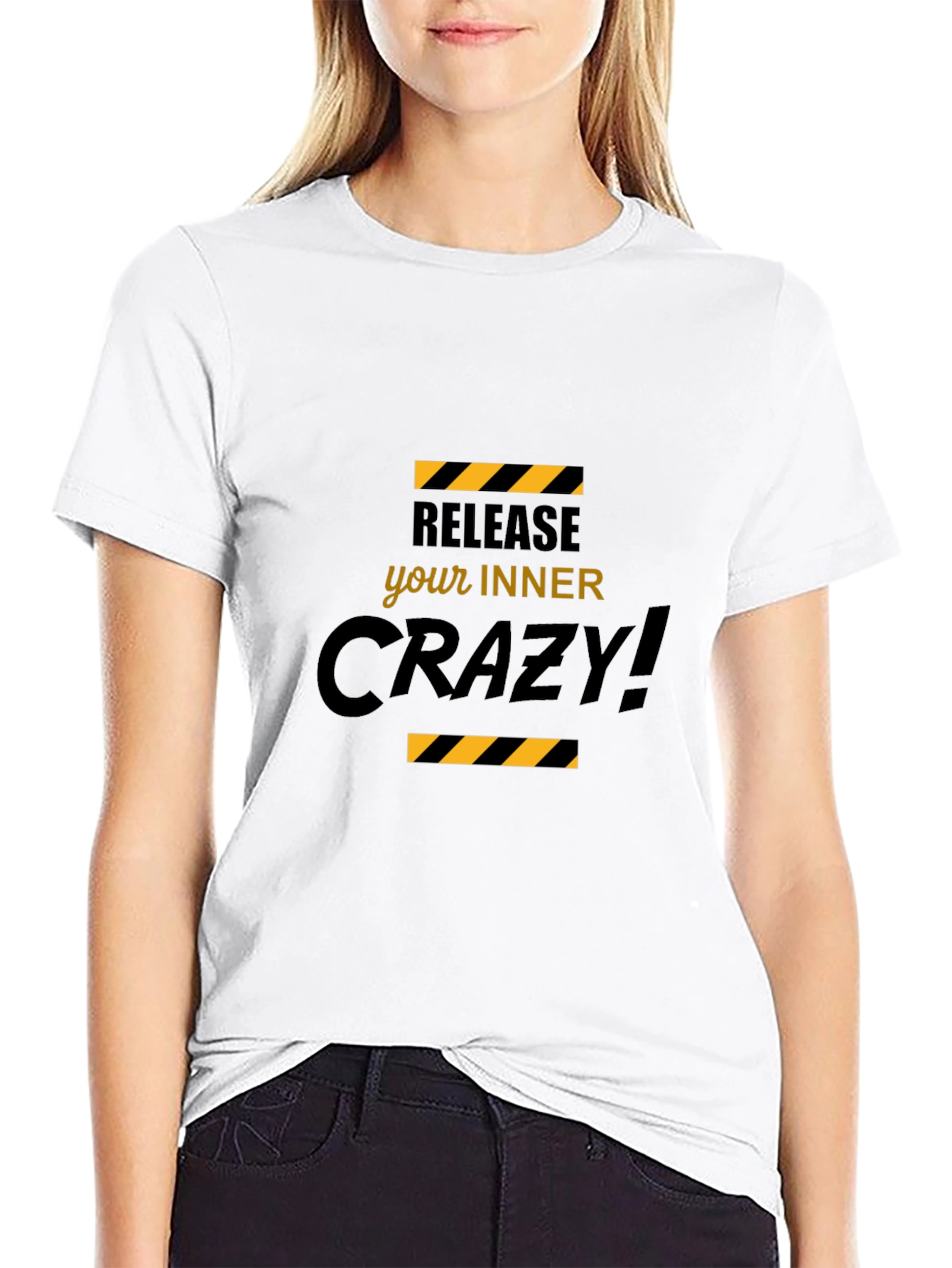 Release Your Inner Crazy Black T-Shirt