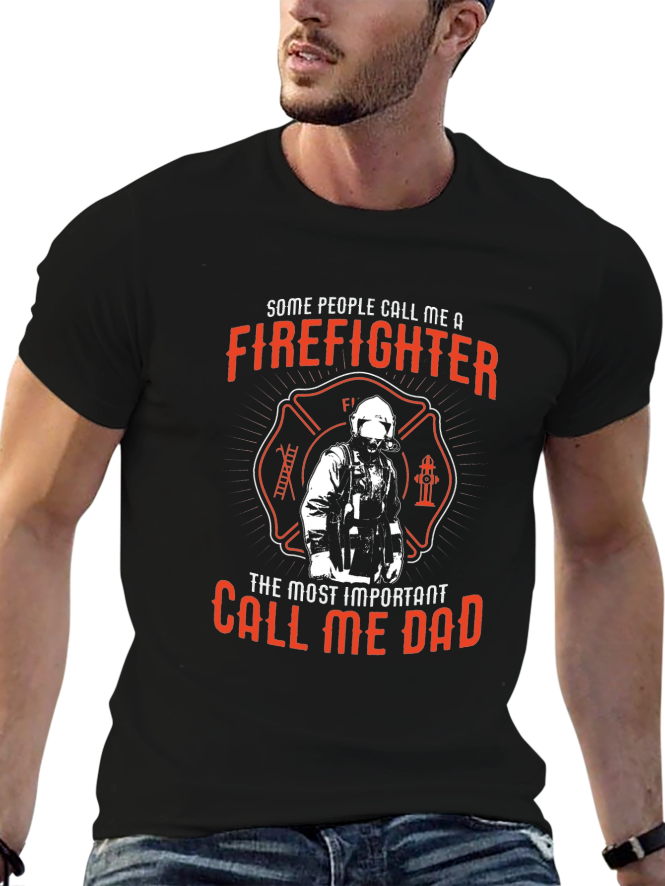 Firefighter Dad T-Shirt