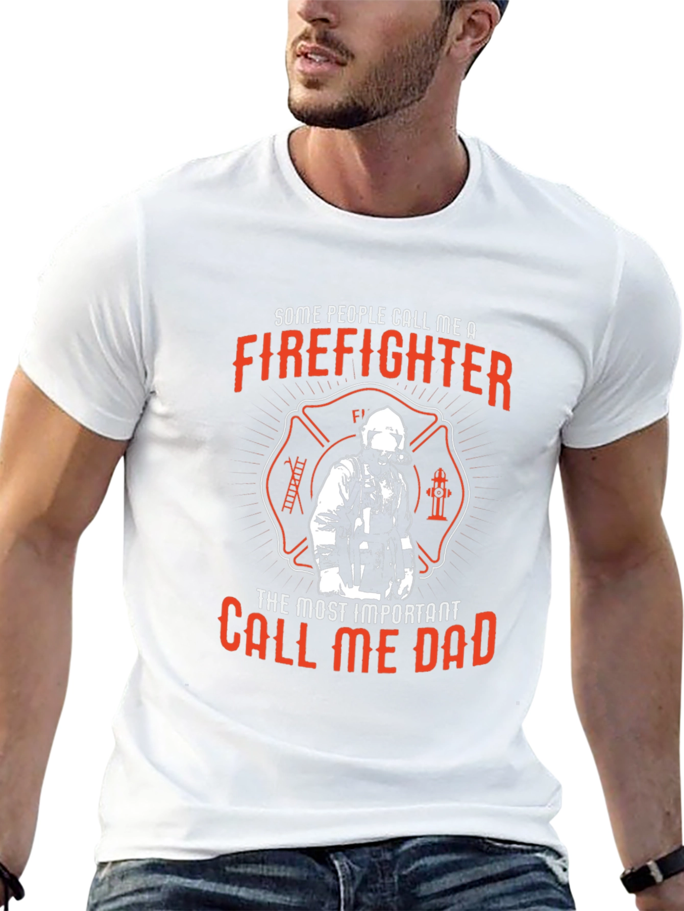 Firefighter Dad T-Shirt