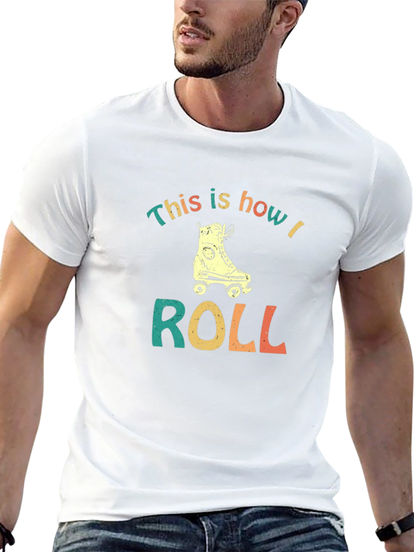Retro Roller Skate T-Shirt - How I Roll Tee