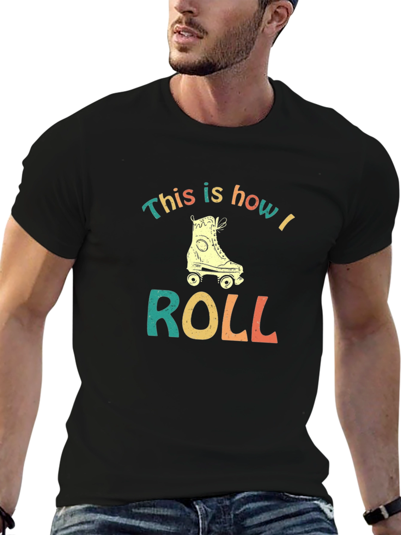 Retro Roller Skate T-Shirt - How I Roll Tee