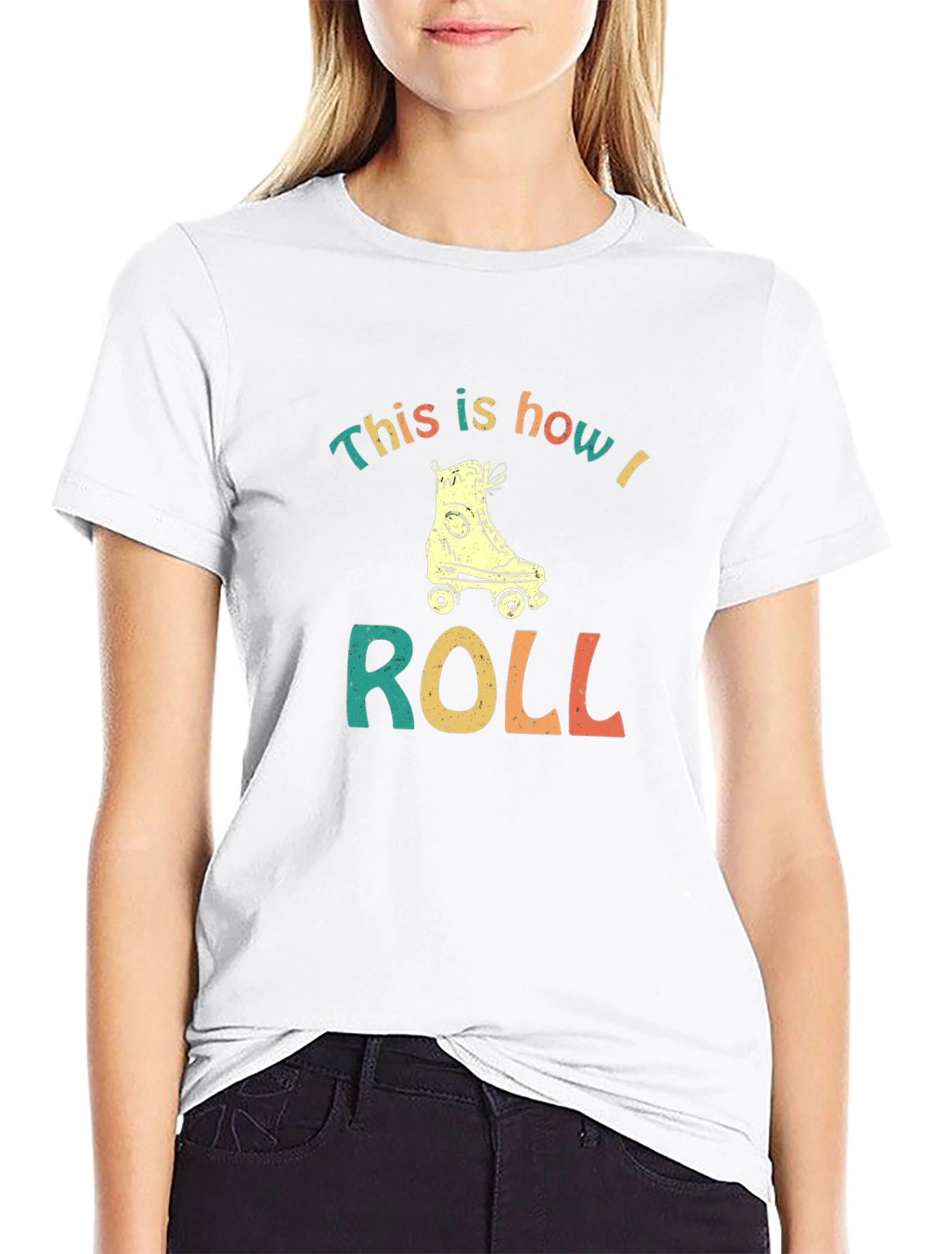 Retro Roller Skate T-Shirt - How I Roll Tee