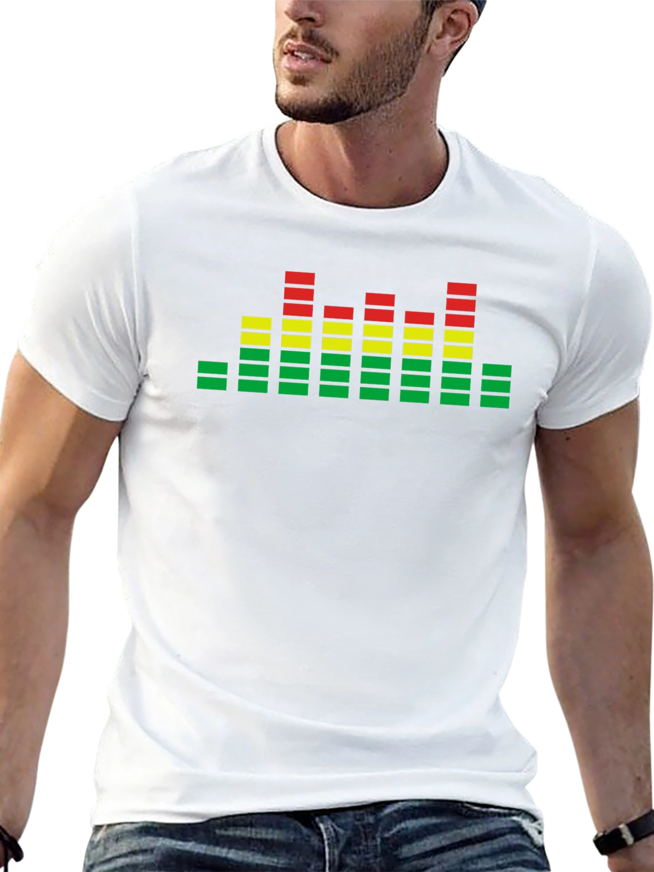 Rasta Equalizer Black T-Shirt Reggae Music Fan Tee