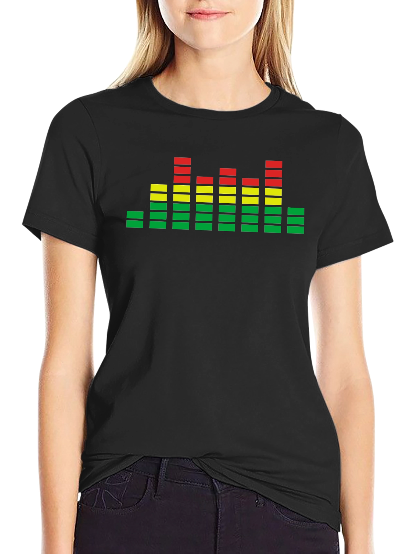 Rasta Equalizer Black T-Shirt Reggae Music Fan Tee