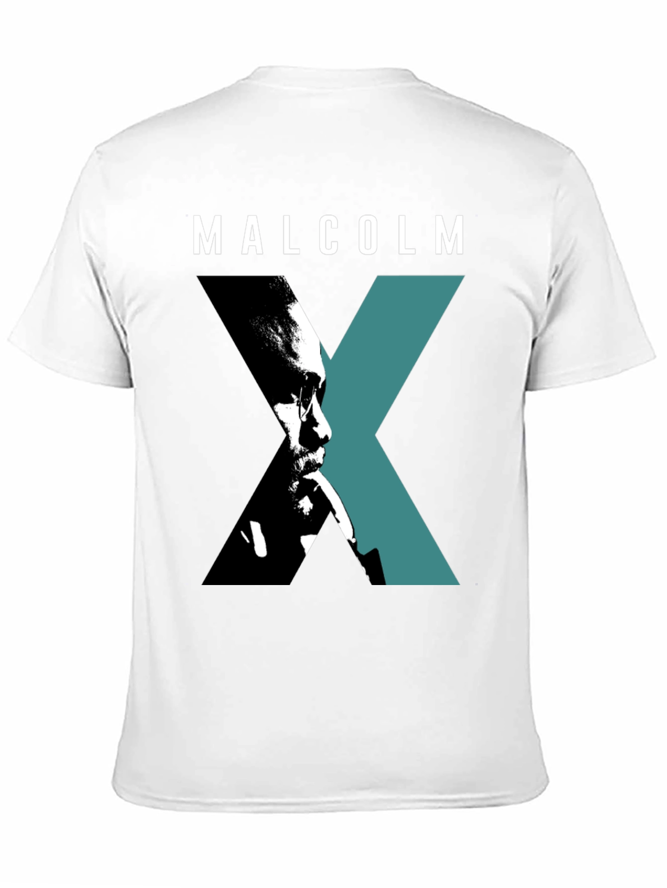 Malcolm X Graphic Print Black T-Shirt