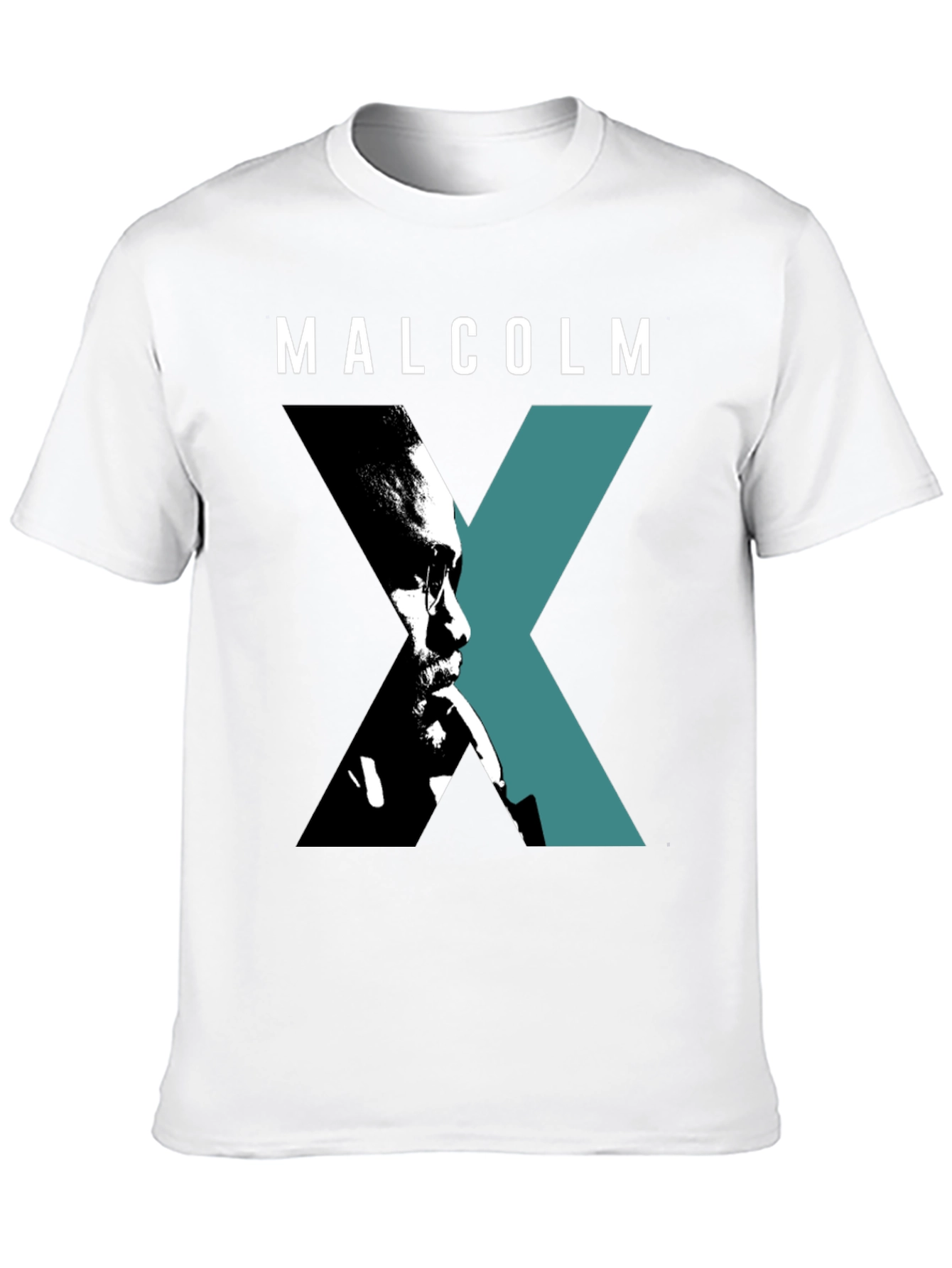 Malcolm X Graphic Print Black T-Shirt