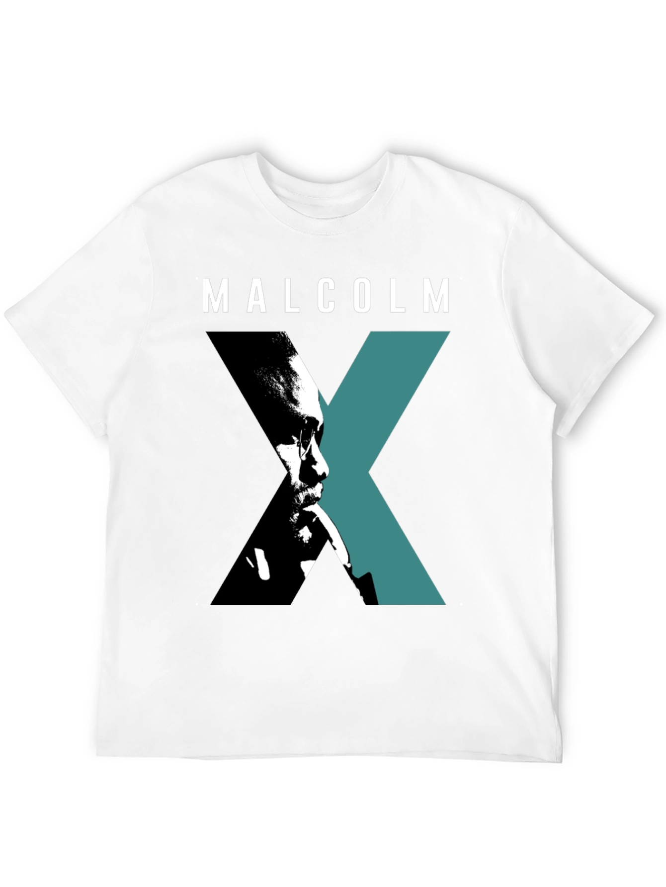 Malcolm X Graphic Print Black T-Shirt