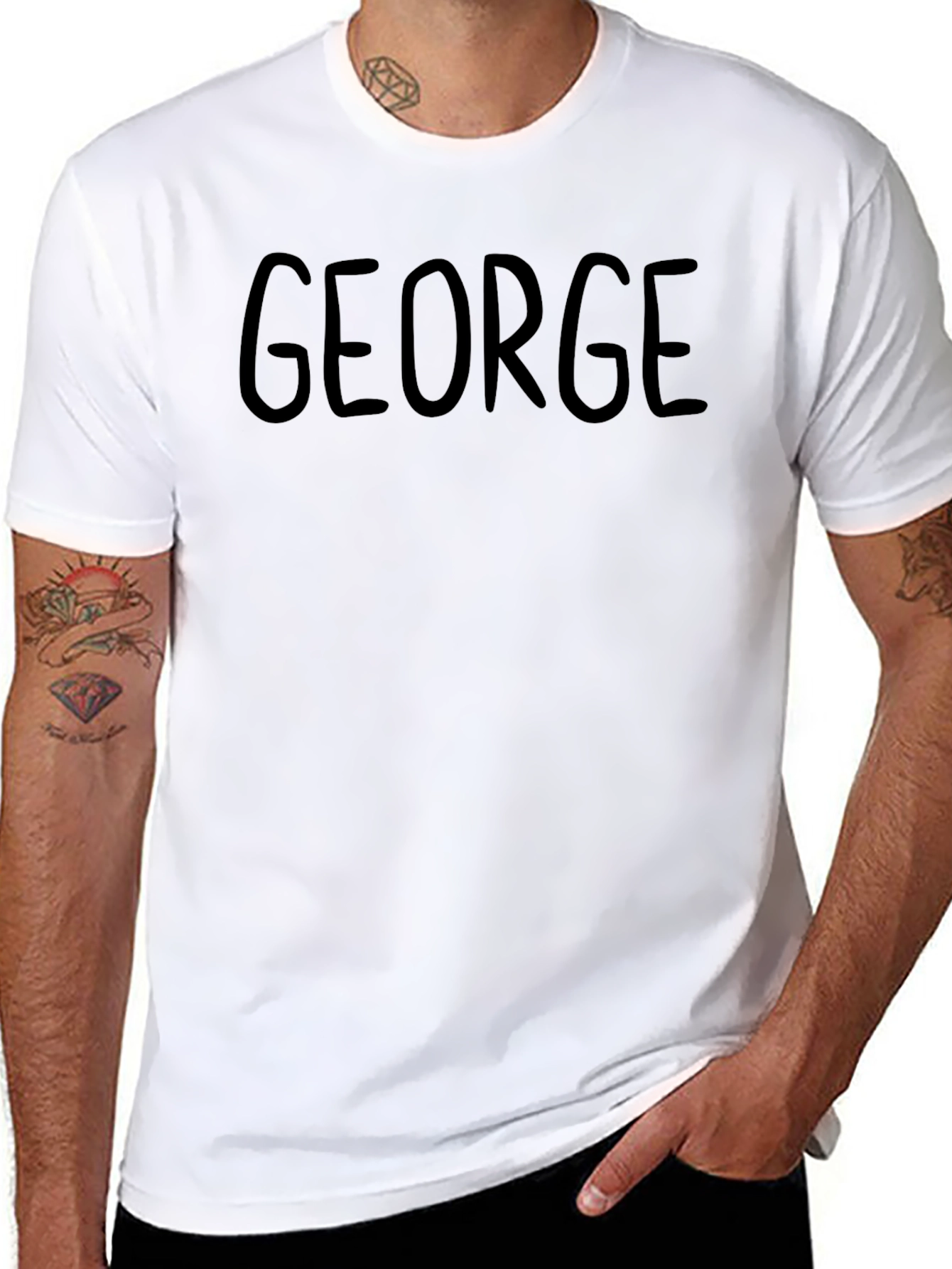 George Black Tee - Personalized Name T-Shirt