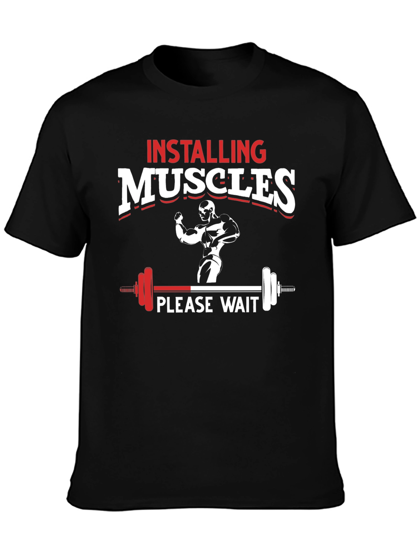 Installing Muscles T-Shirt - Gym Workout Tee