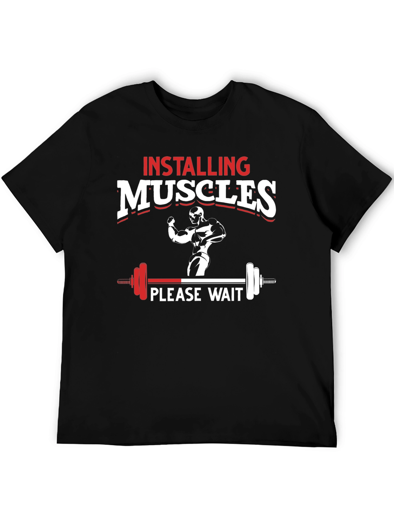 Installing Muscles T-Shirt - Gym Workout Tee