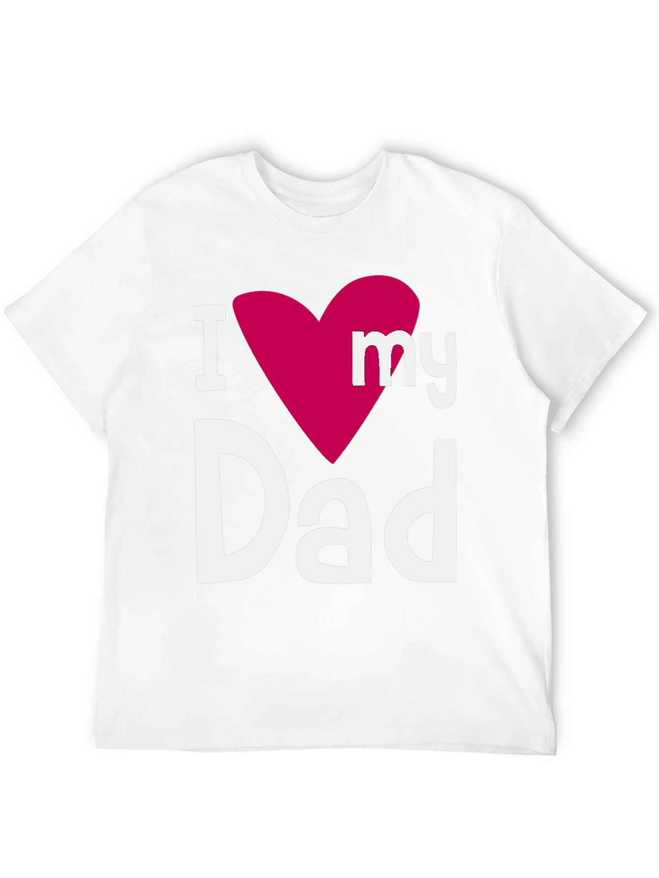 I Heart My Dad Black Graphic T-Shirt