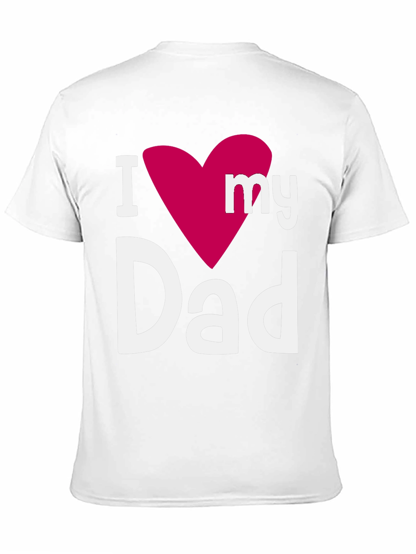 I Heart My Dad Black Graphic T-Shirt