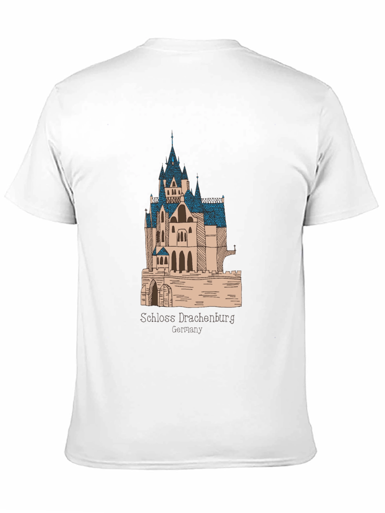 Schloss Drachenburg Castle T-Shirt - Black Graphic Tee