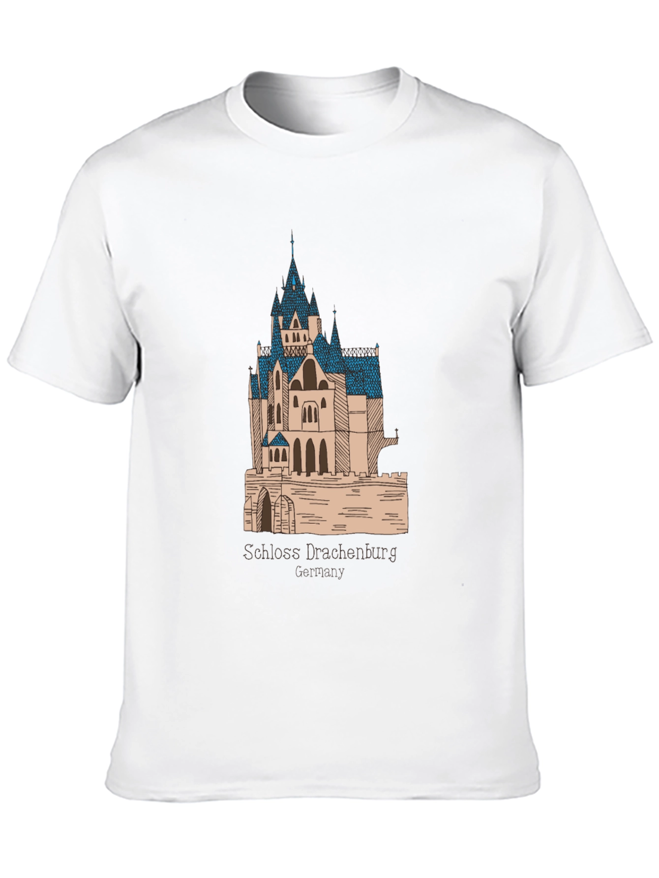 Schloss Drachenburg Castle T-Shirt - Black Graphic Tee