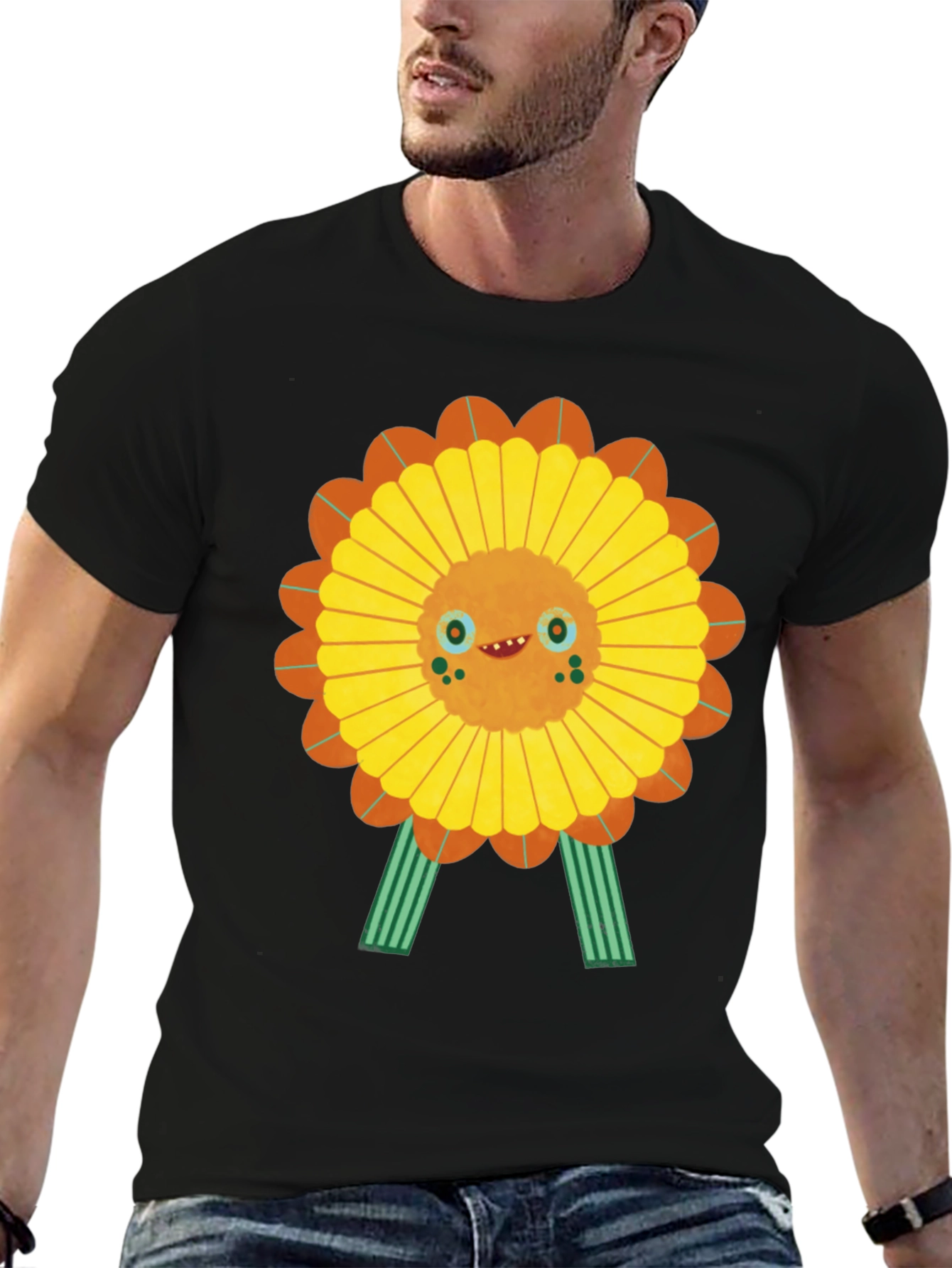 Funky Sunflower Graphic Tee