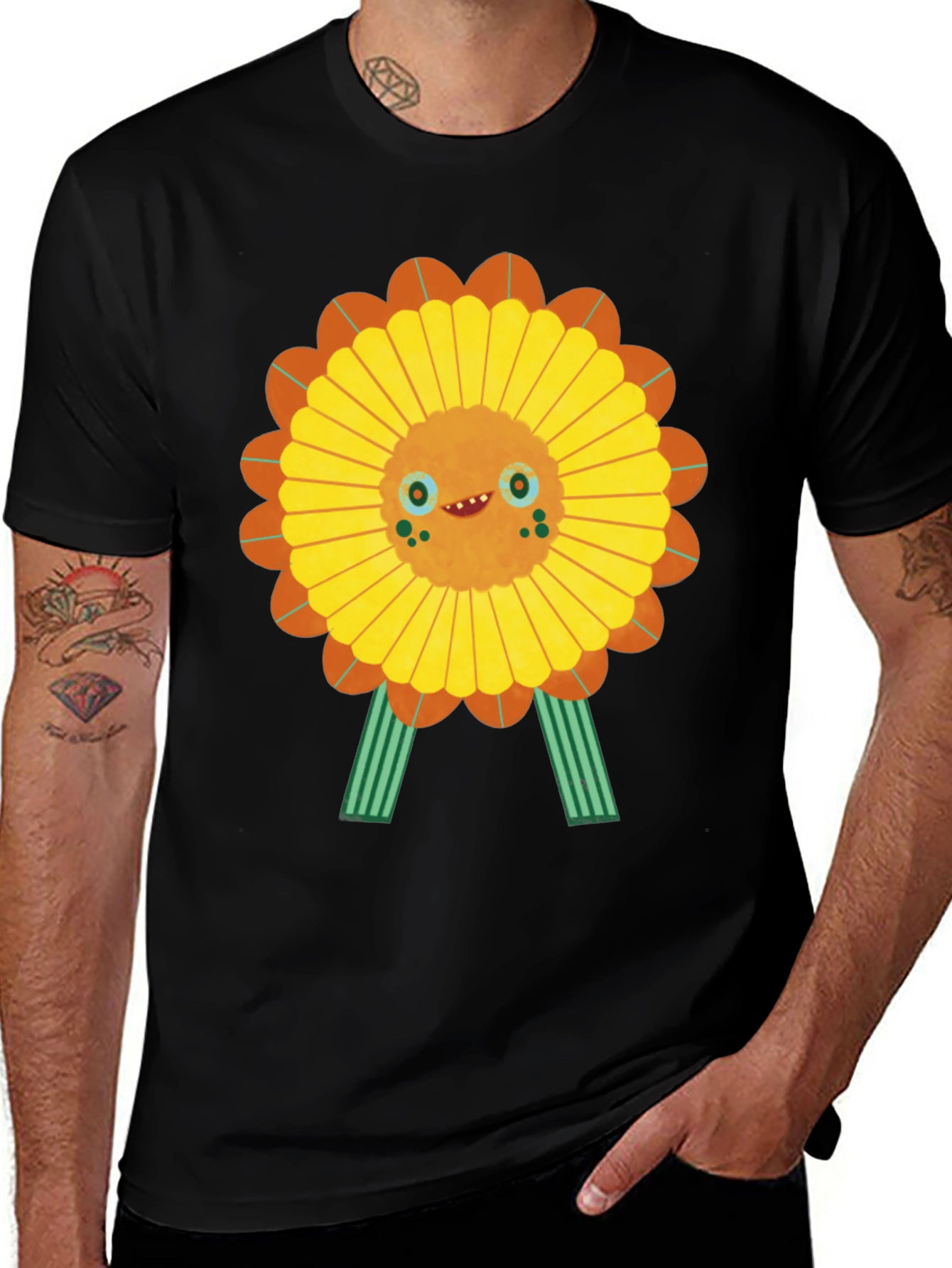 Funky Sunflower Graphic Tee