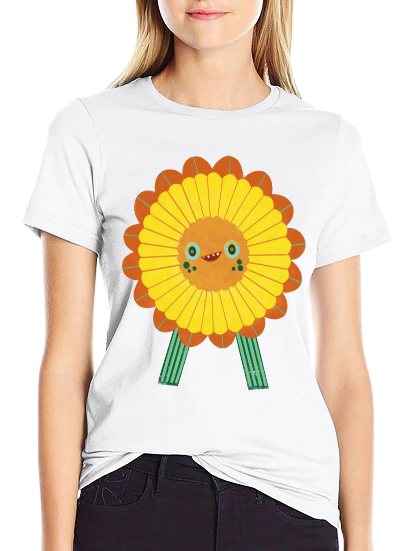 Funky Sunflower Graphic Tee