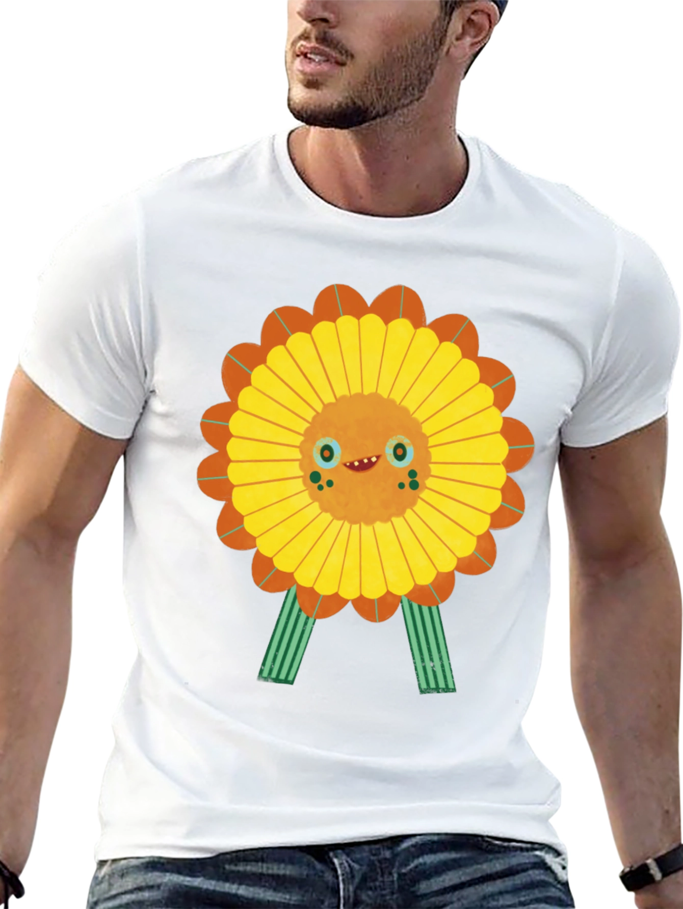 Funky Sunflower Graphic Tee