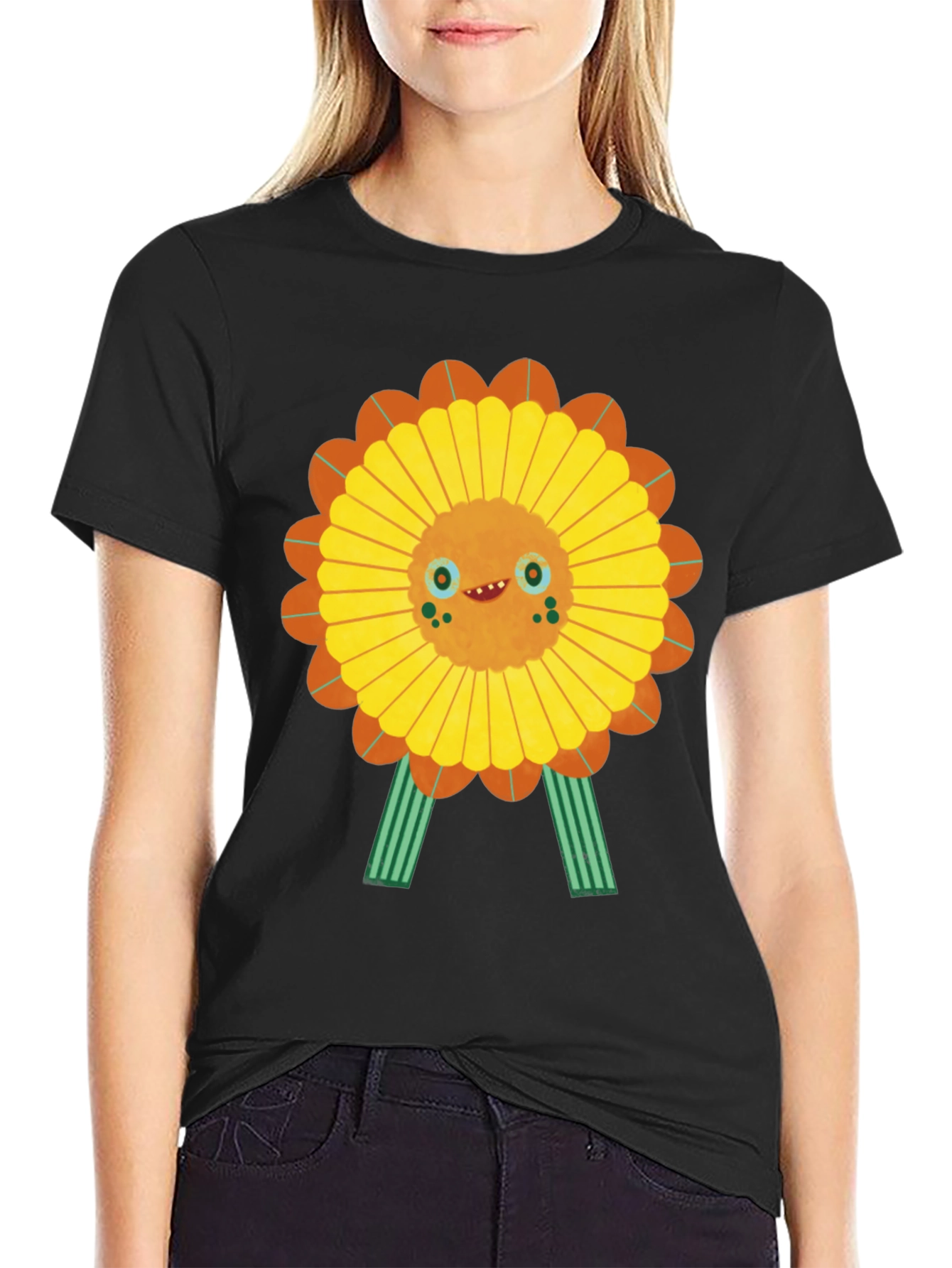Funky Sunflower Graphic Tee