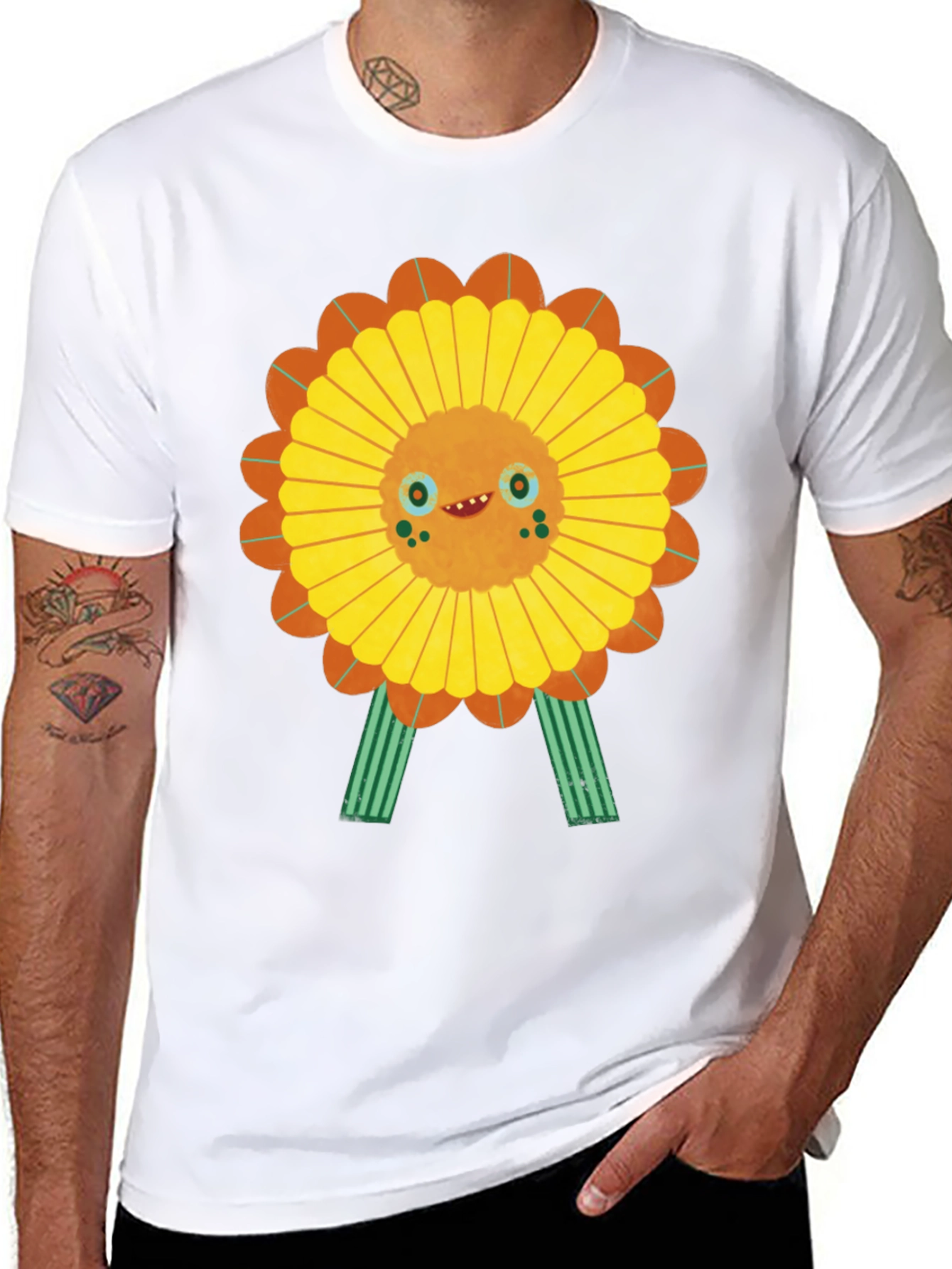 Funky Sunflower Graphic Tee