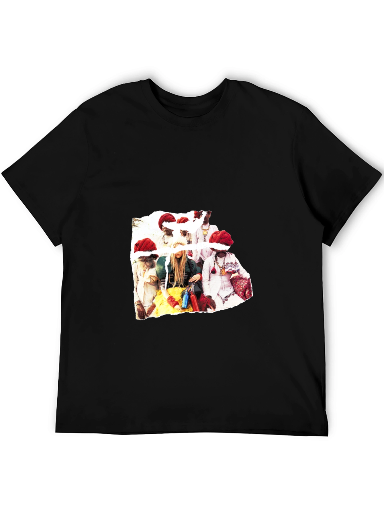 Festive Christmas Crew T-Shirt - Black