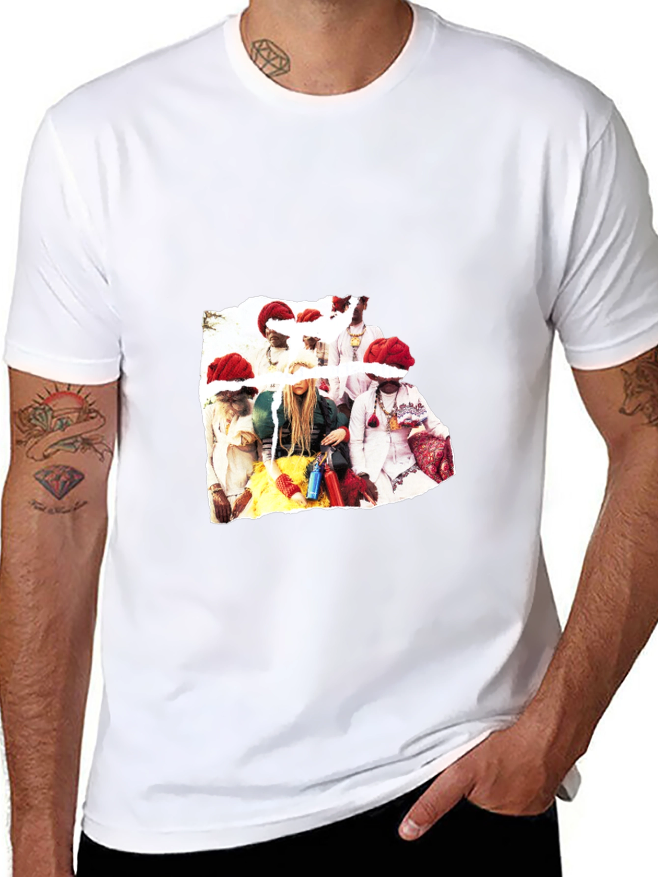 Festive Christmas Crew T-Shirt - Black