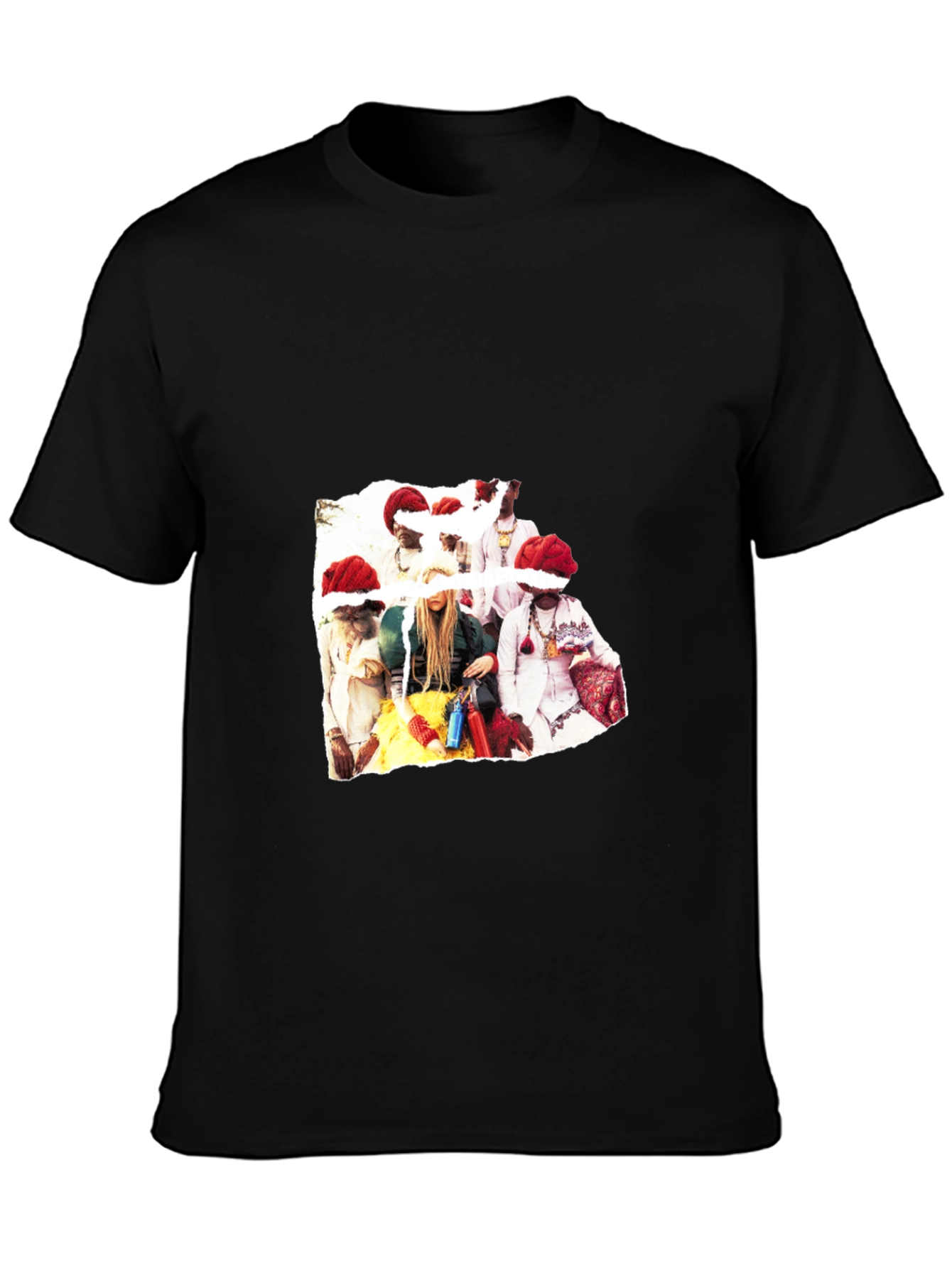 Festive Christmas Crew T-Shirt - Black