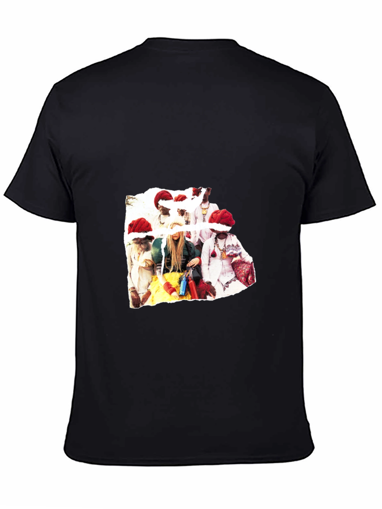 Festive Christmas Crew T-Shirt - Black