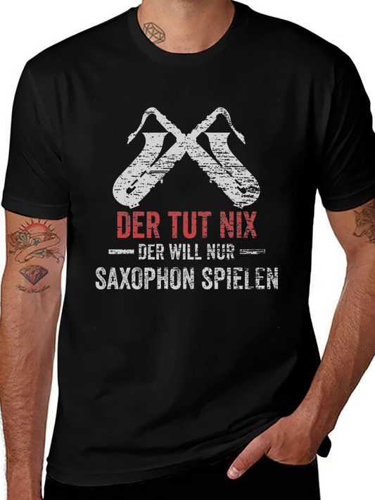 Saxophone Player Graphic T-Shirt