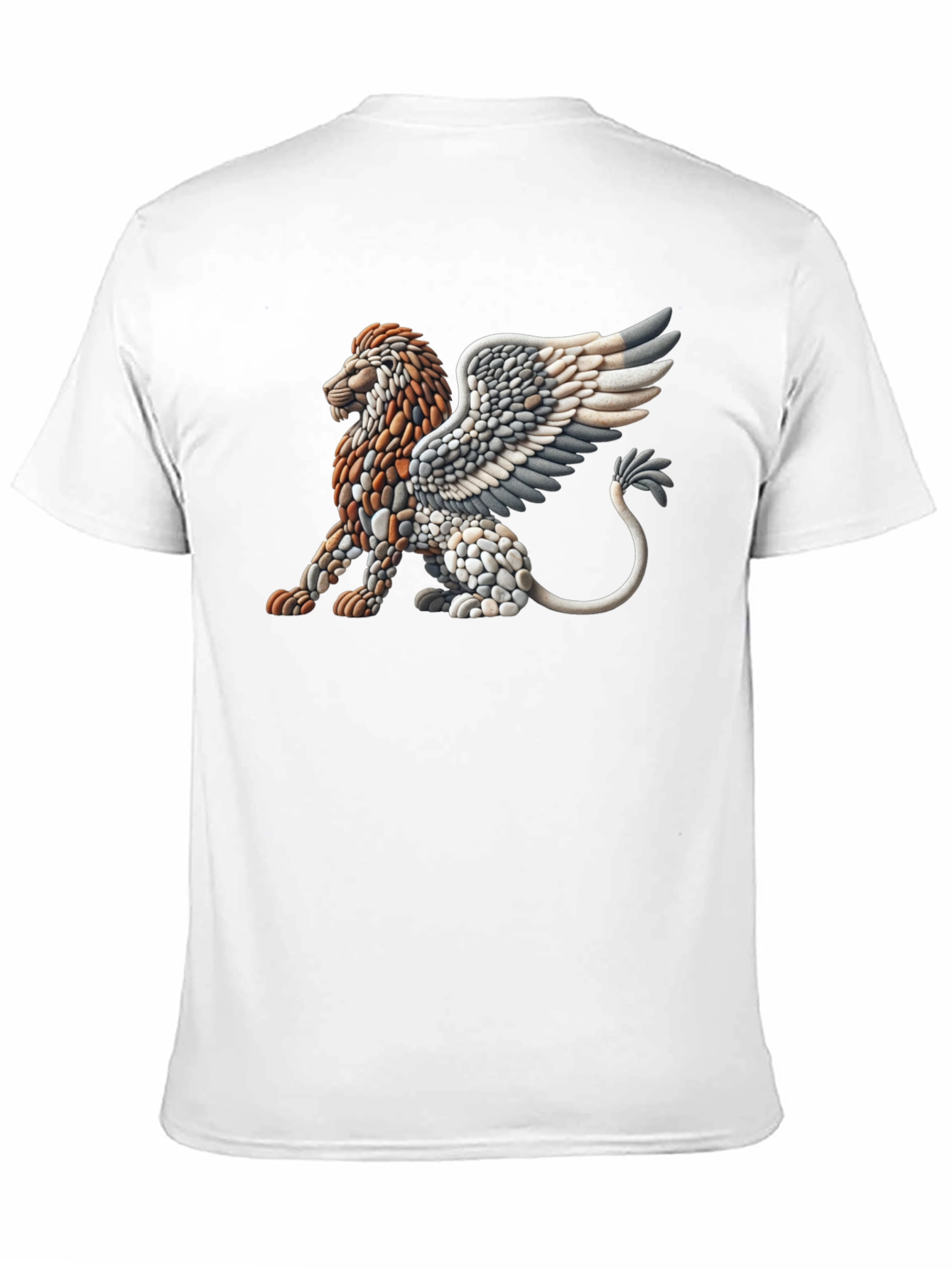 Winged Lion Graphic Tee - Unique Art Design