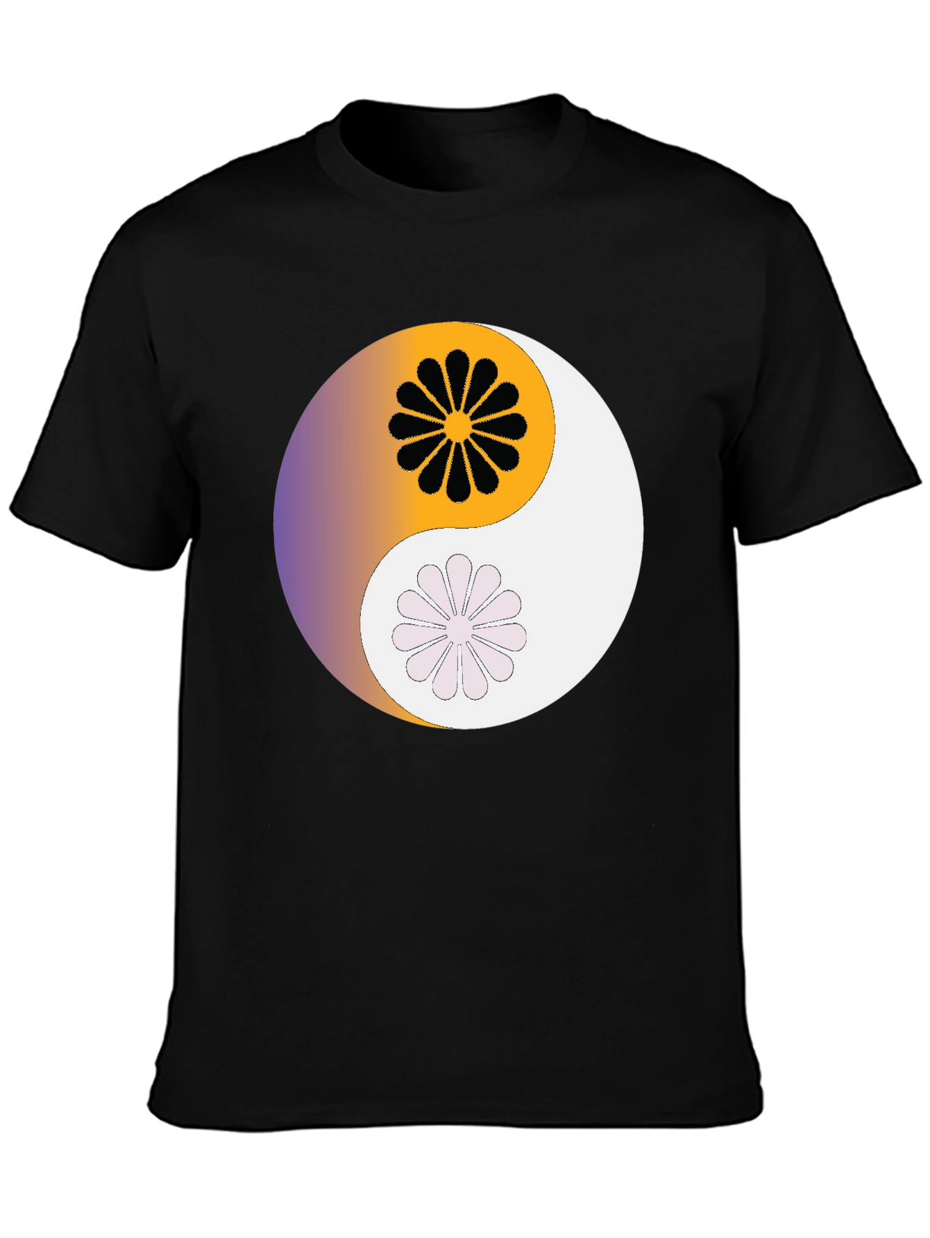 Yin Yang Floral T-Shirt - Harmony & Style