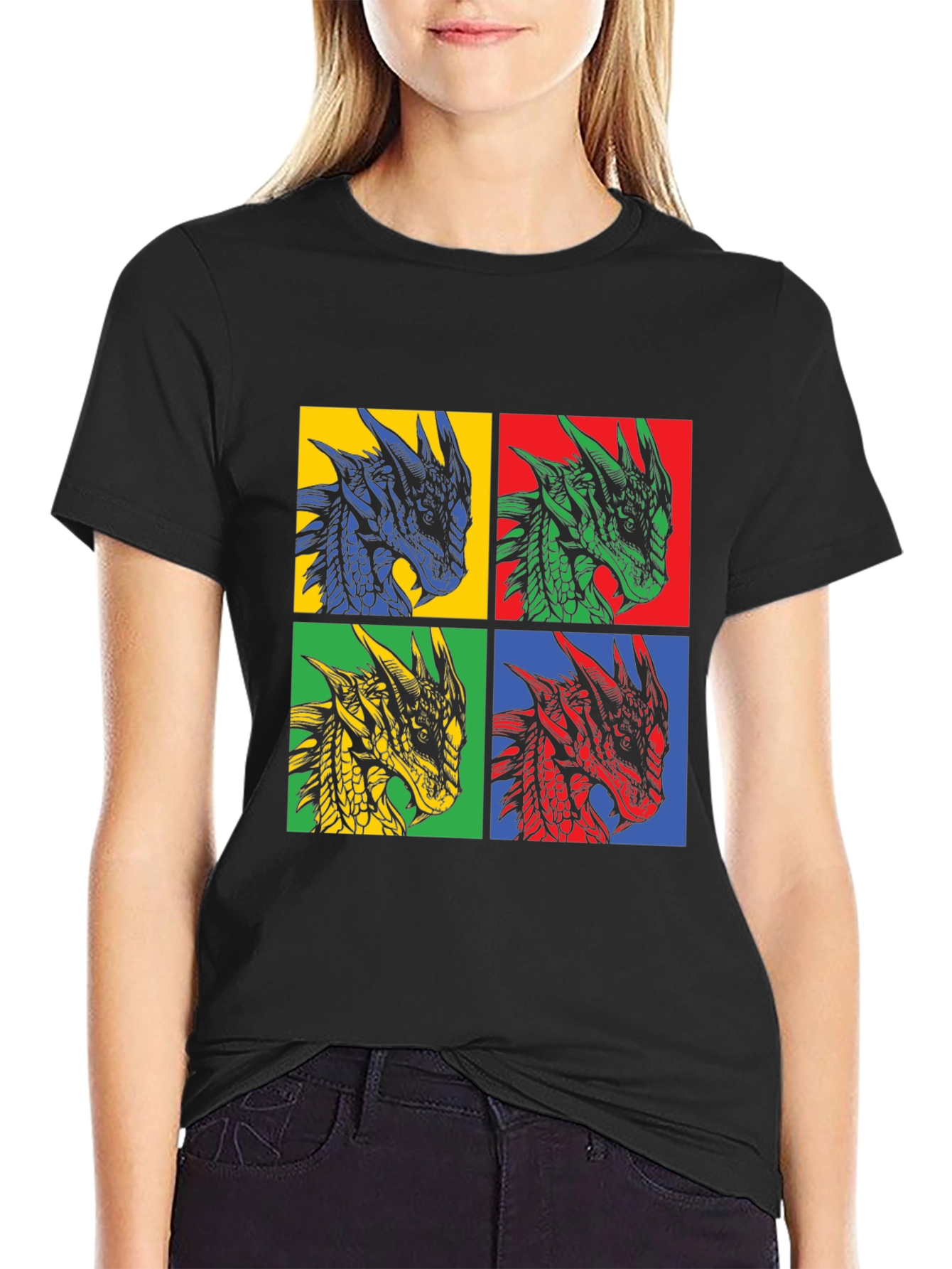 Dragon Pop Art T-Shirt - Bold & Unique Design