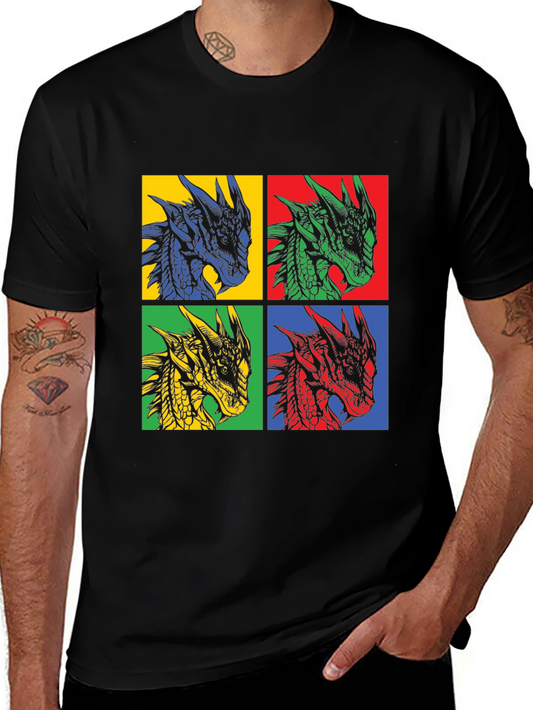 Dragon Pop Art T-Shirt - Bold & Unique Design