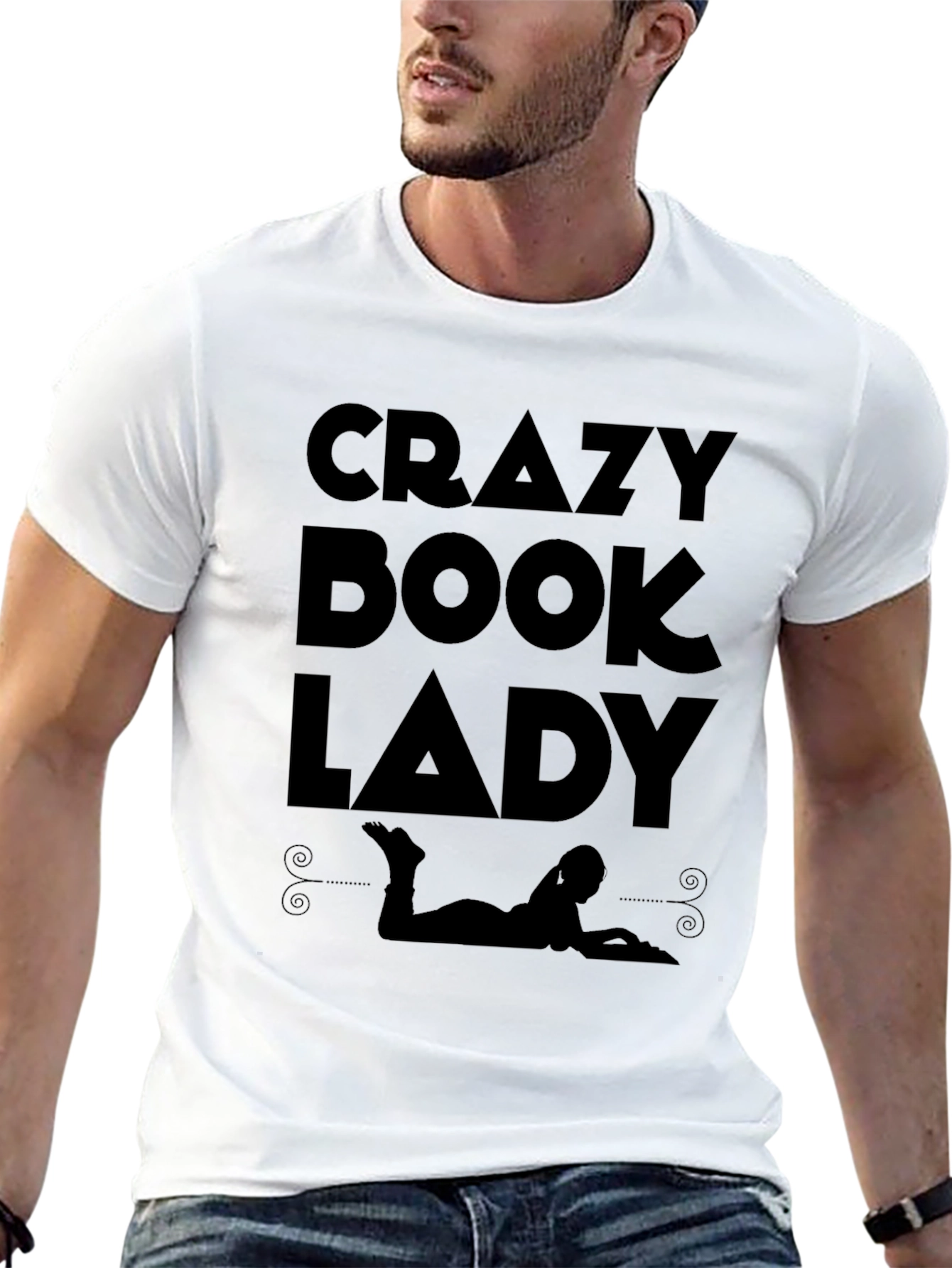 Crazy Book Lady Graphic Tee