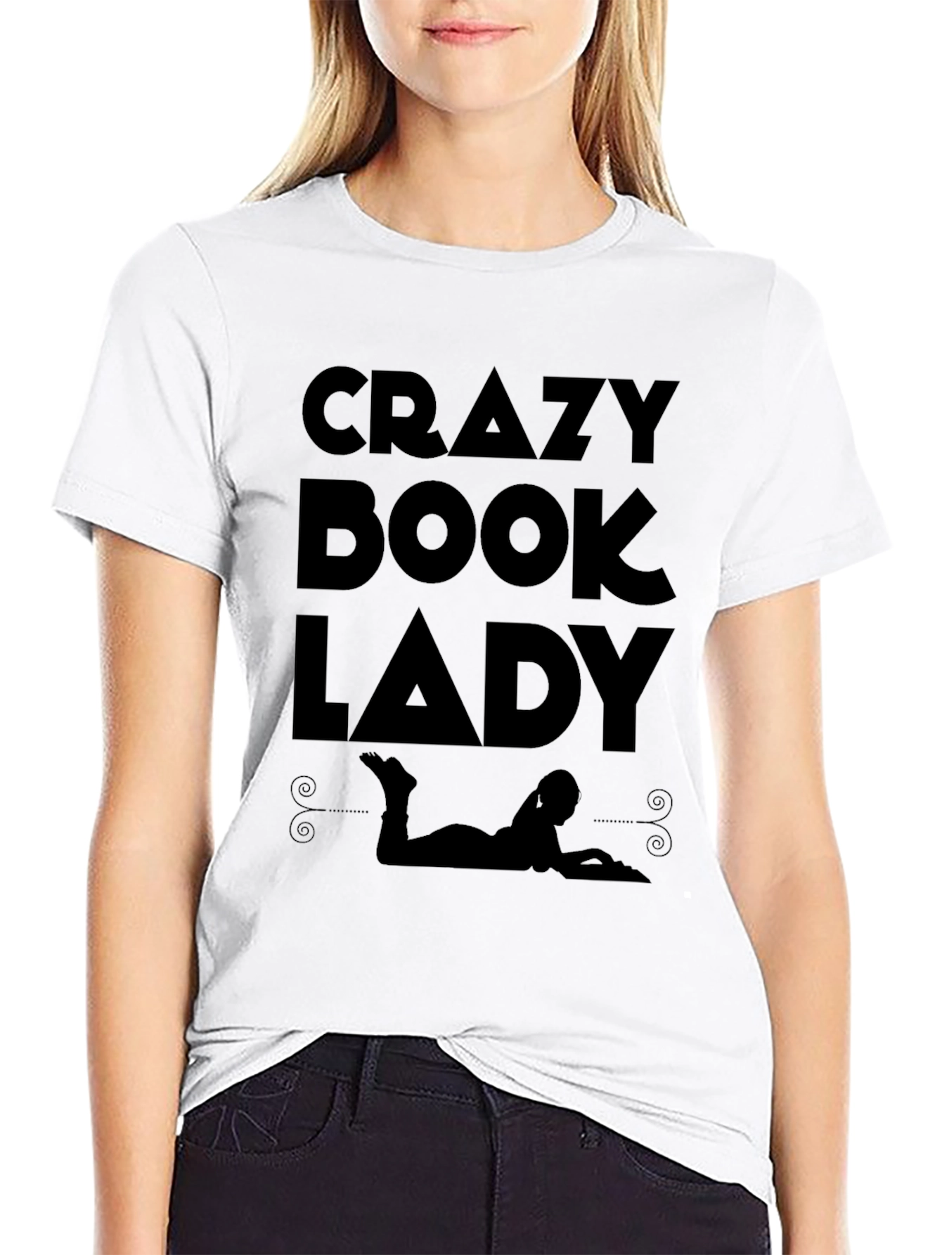 Crazy Book Lady Graphic Tee