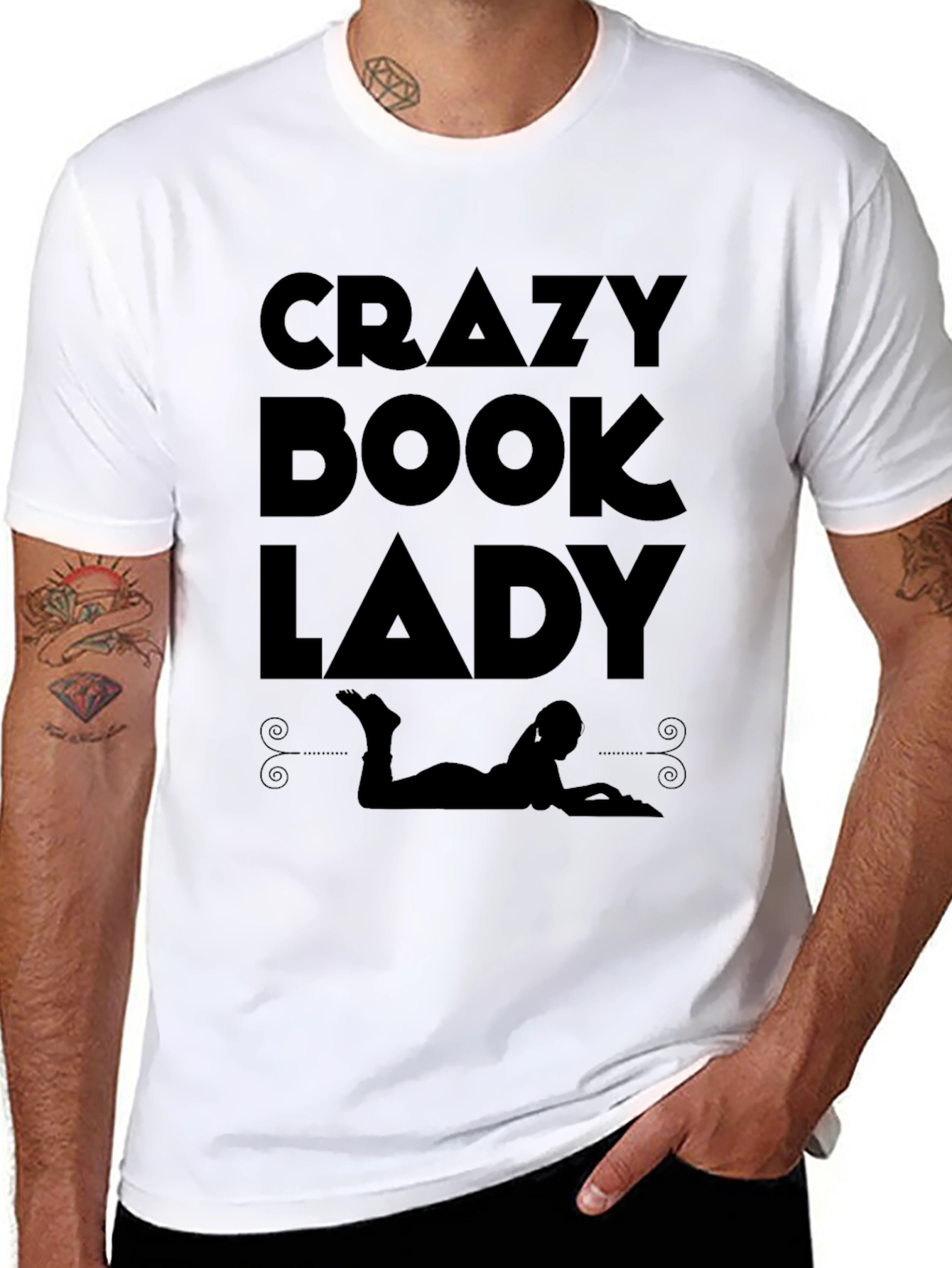 Crazy Book Lady Graphic Tee