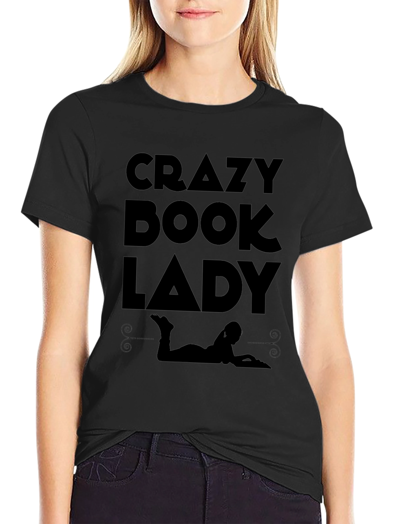 Crazy Book Lady Graphic Tee