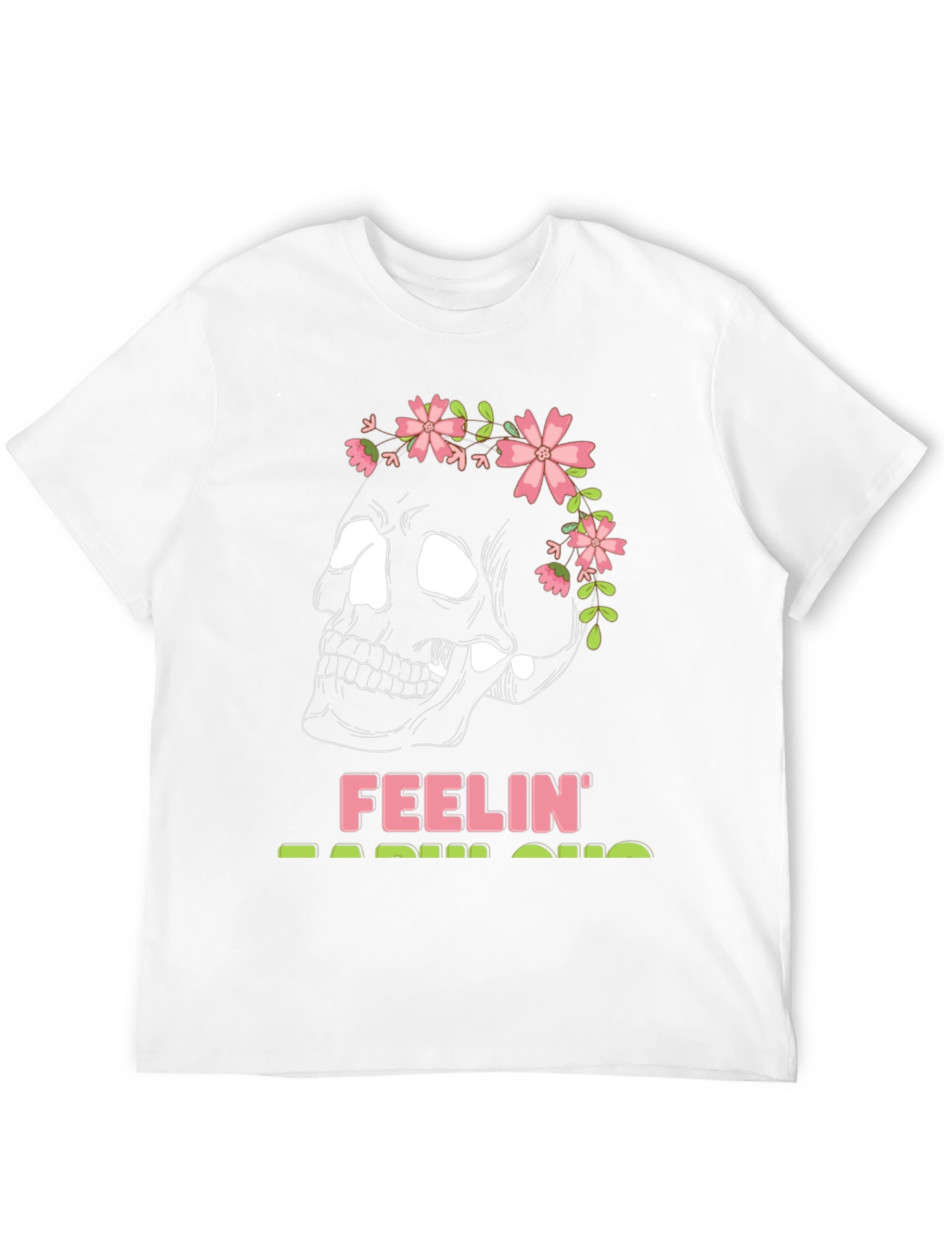 Feelin Radish-ous Skull Graphic Tee - Black