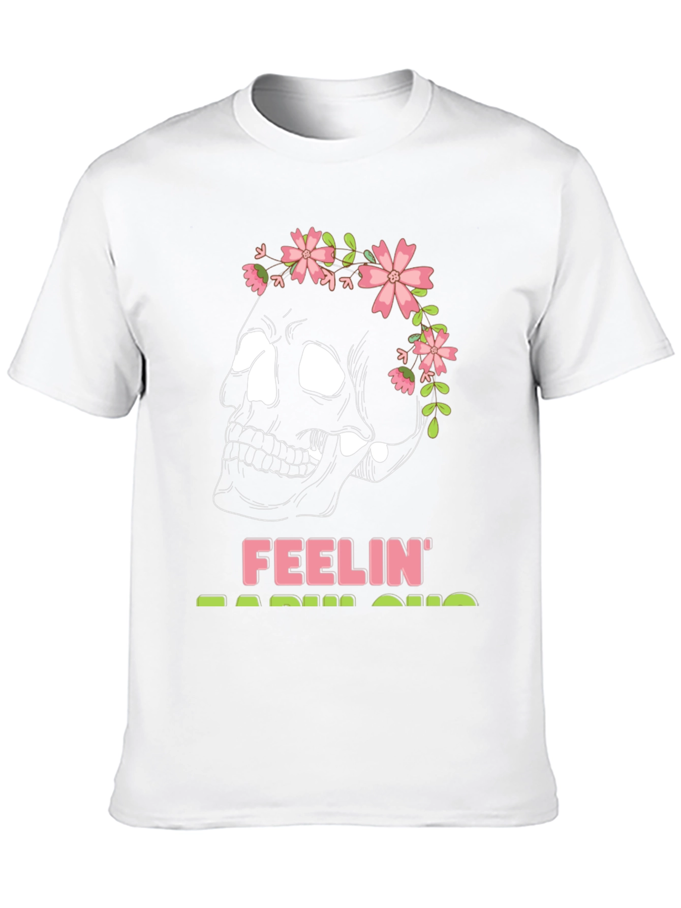 Feelin Radish-ous Skull Graphic Tee - Black
