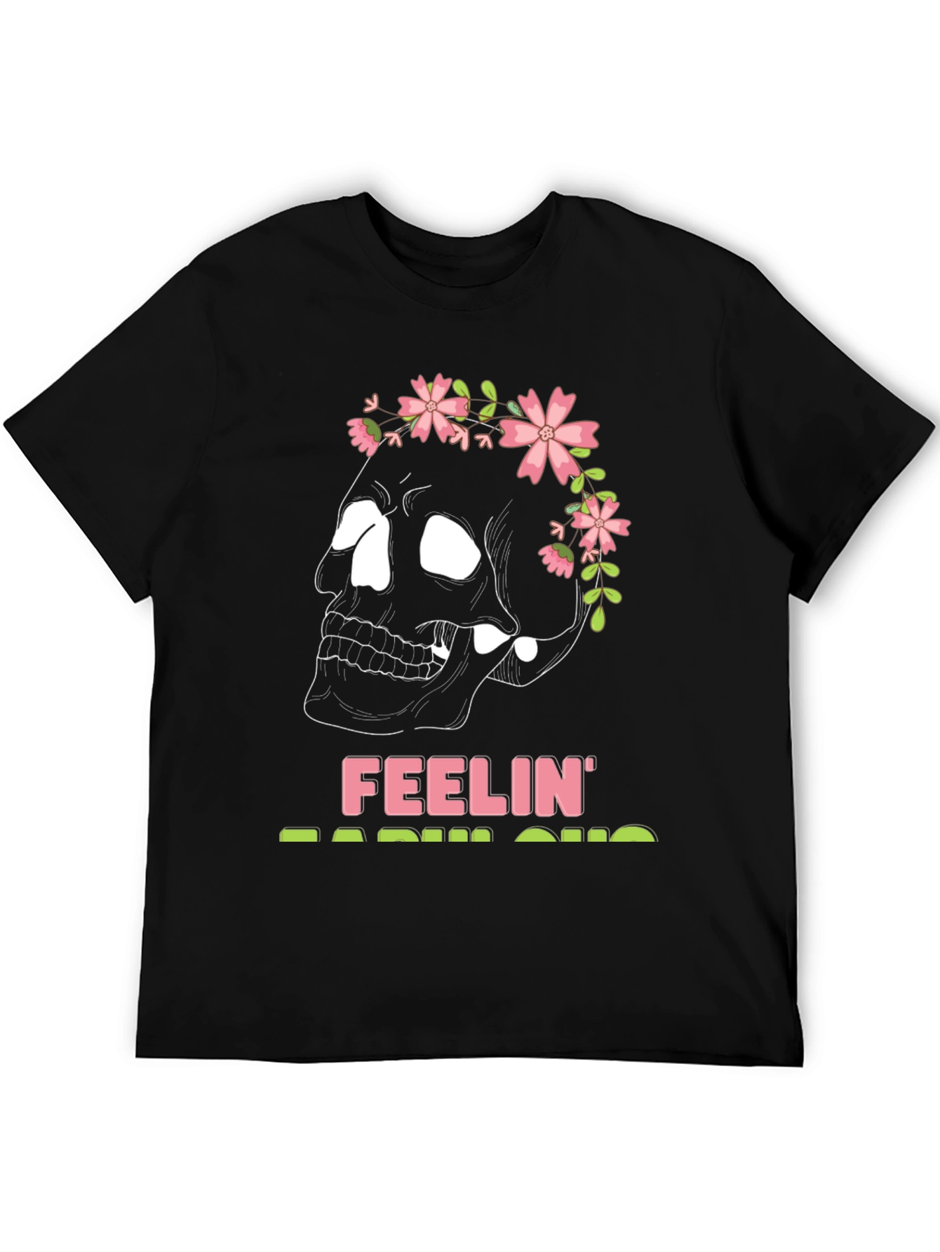 Feelin Radish-ous Skull Graphic Tee - Black
