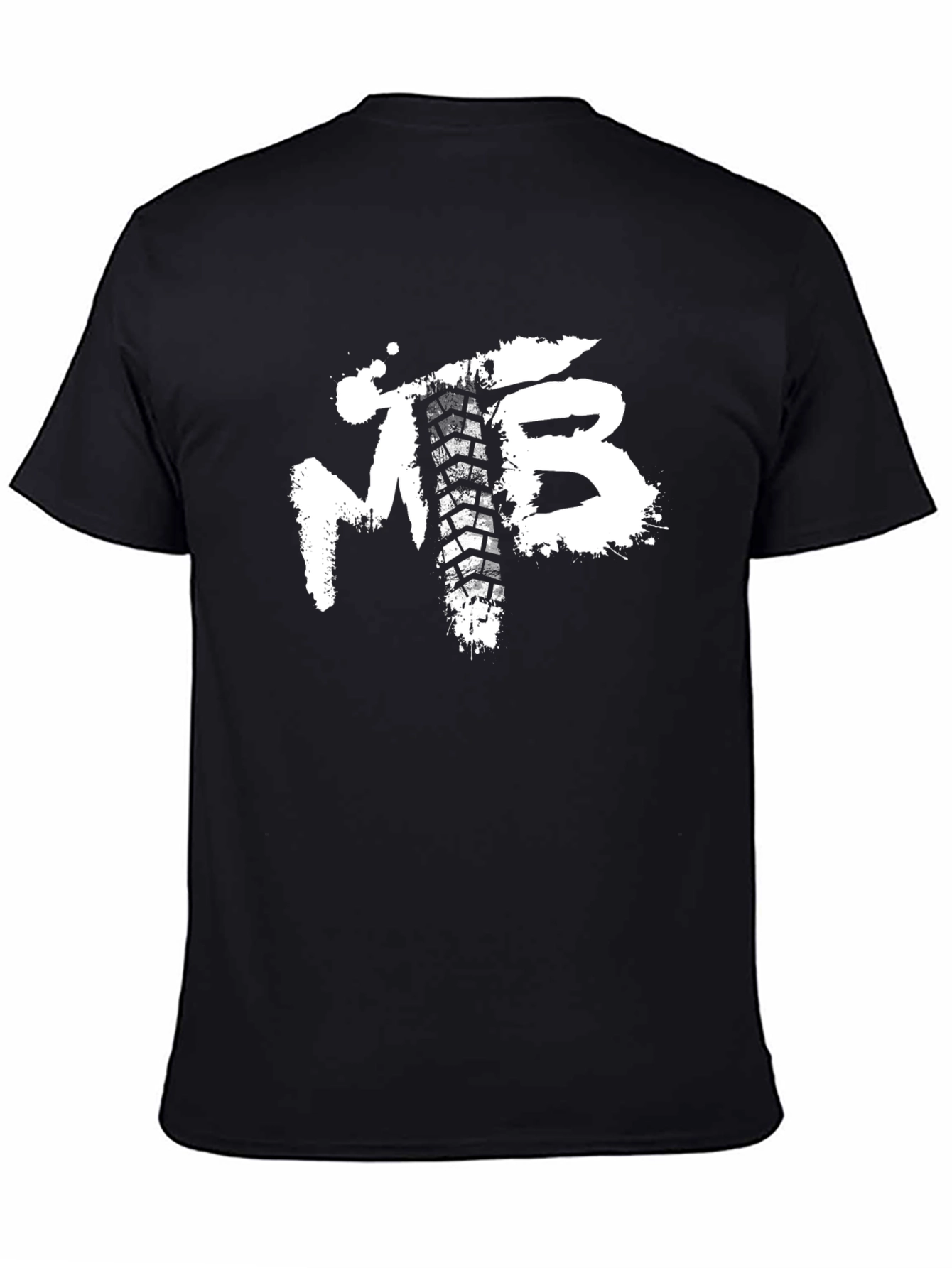 MTB Tire Track T-Shirt - Black