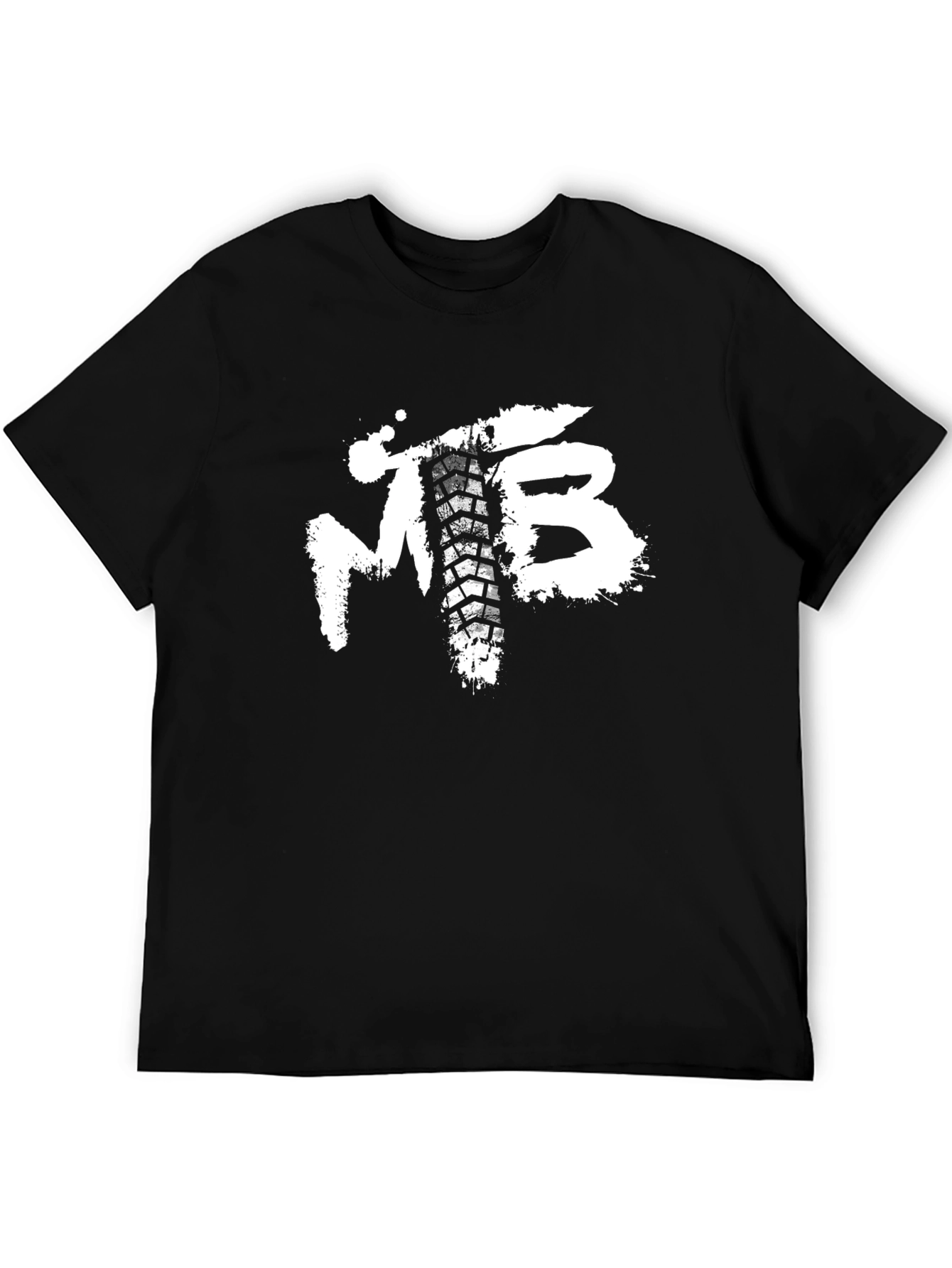 MTB Tire Track T-Shirt - Black