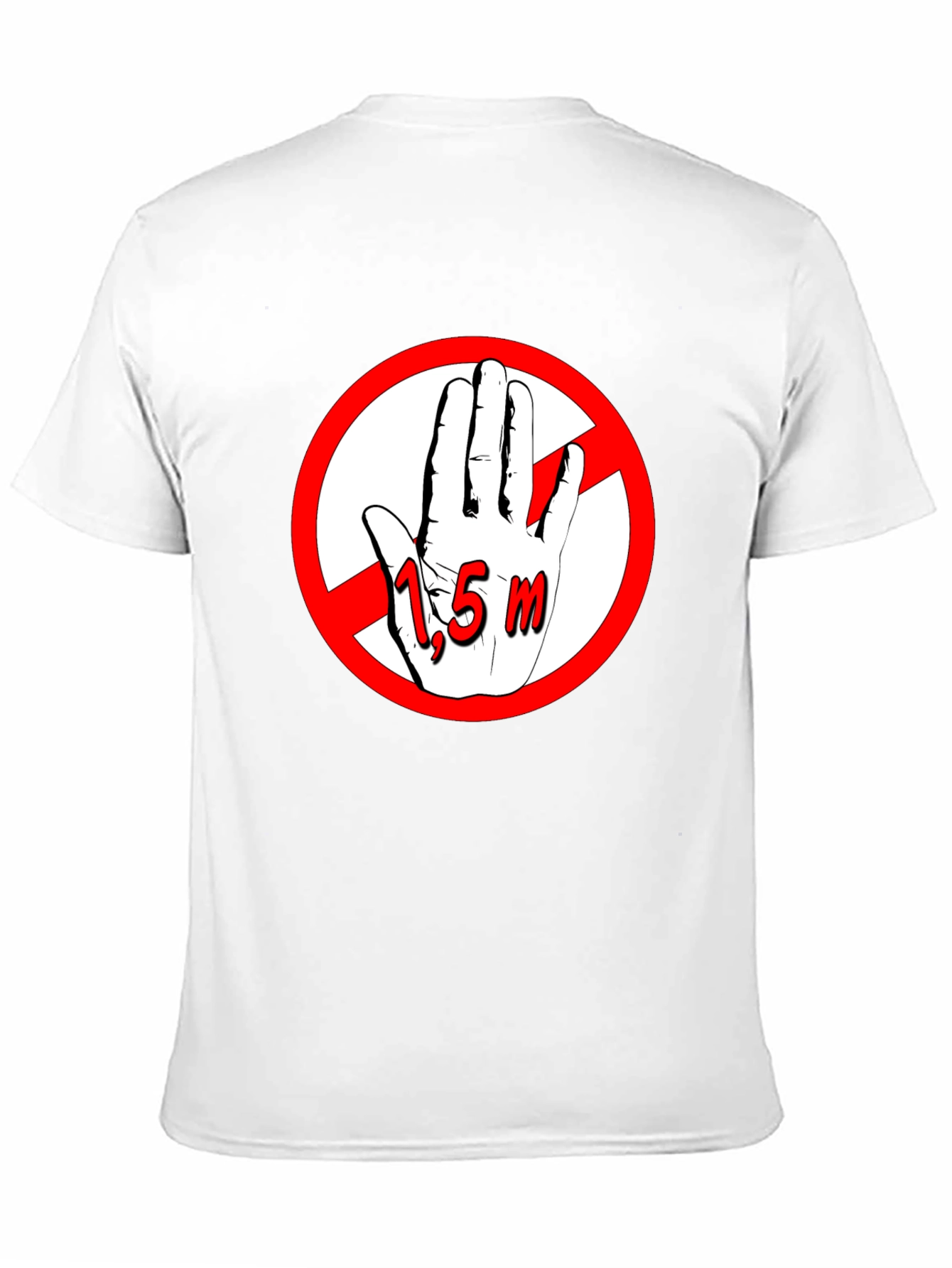 Social Distancing Tee - 1.5m Rule Black T-Shirt