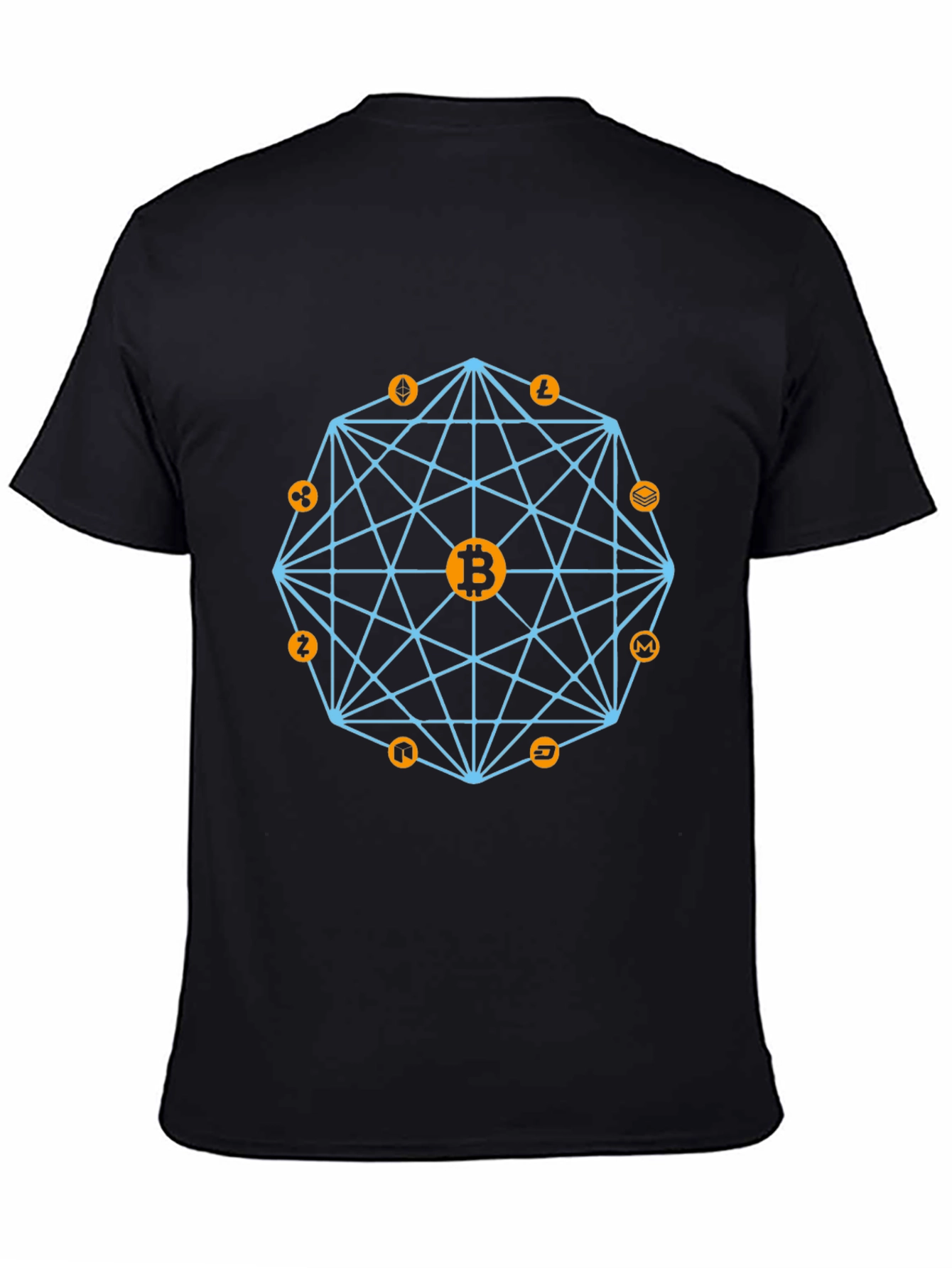 Crypto Bitcoin Graphic Tee - Black