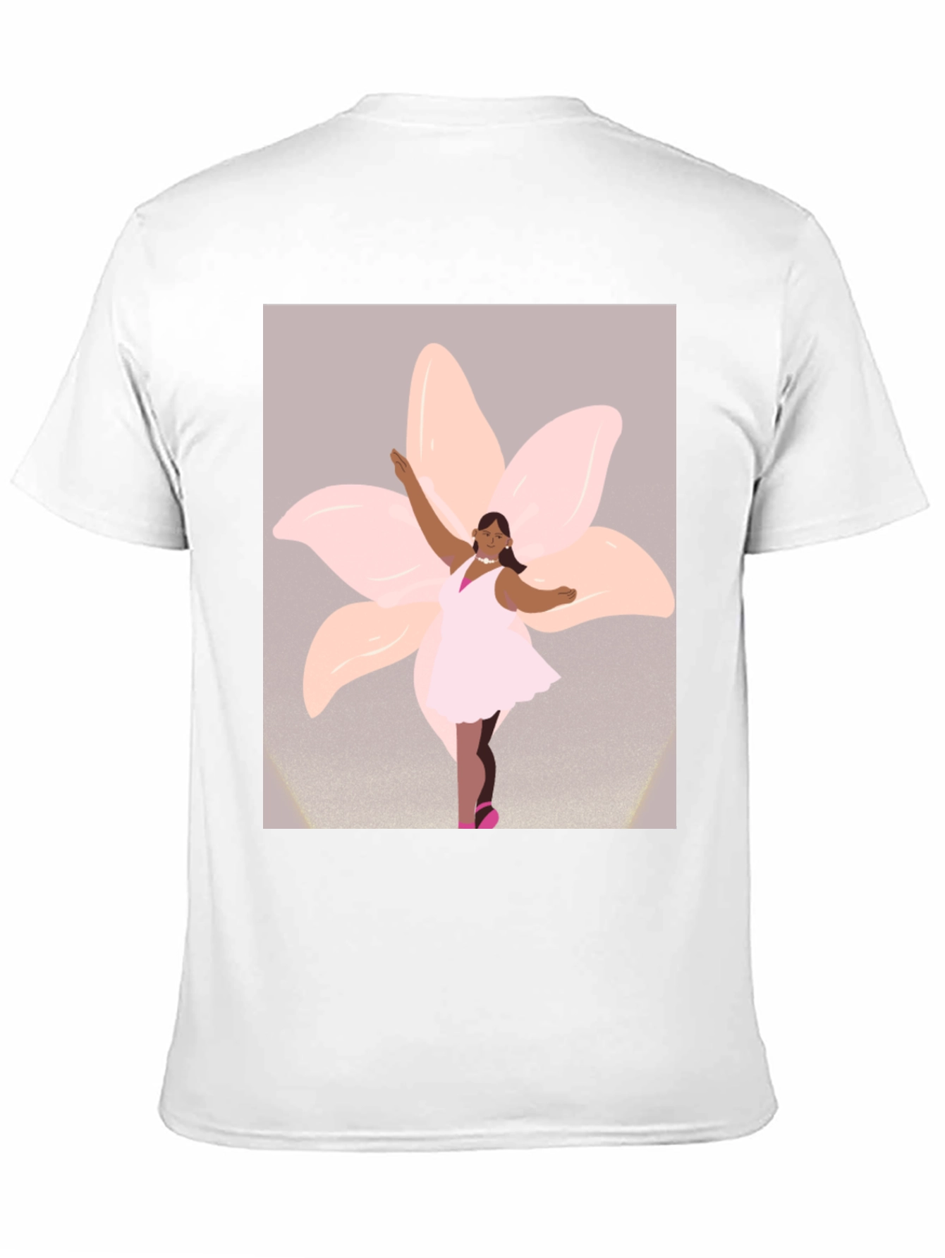 Ballerina Flower Graphic Tee - Black