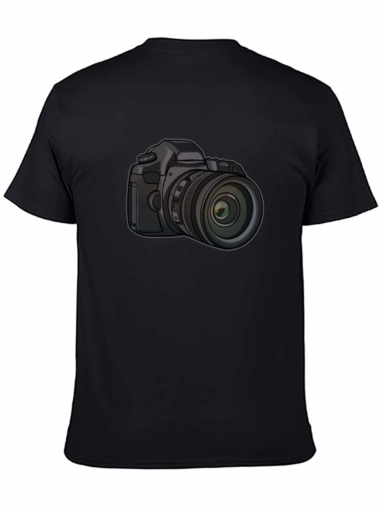 DSLR Camera Graphic Black T-Shirt - Photography Enthusiast
