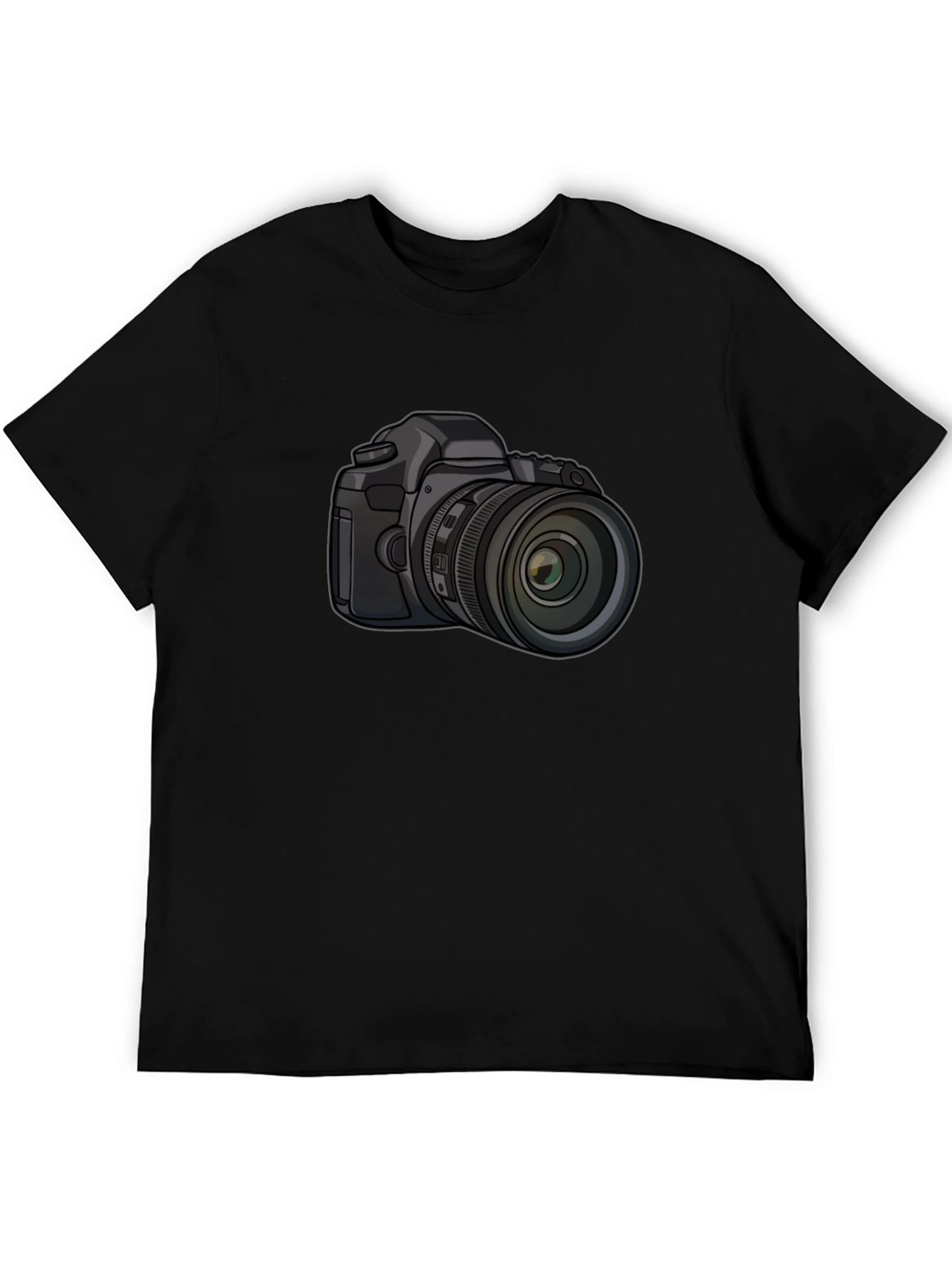 DSLR Camera Graphic Black T-Shirt - Photography Enthusiast